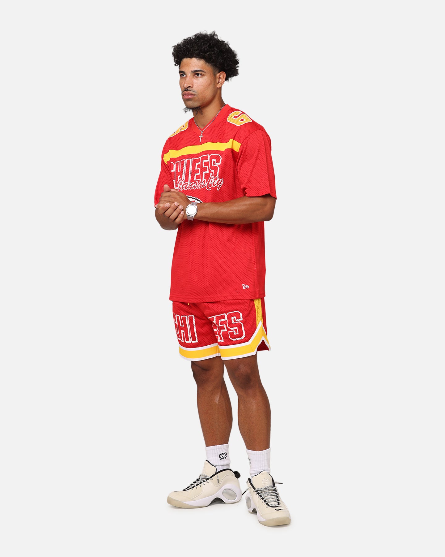 New Era Kansas City Chiefs NFL Mesh Graphic Jersey Front Door Red、mySite、zt4zffjzw