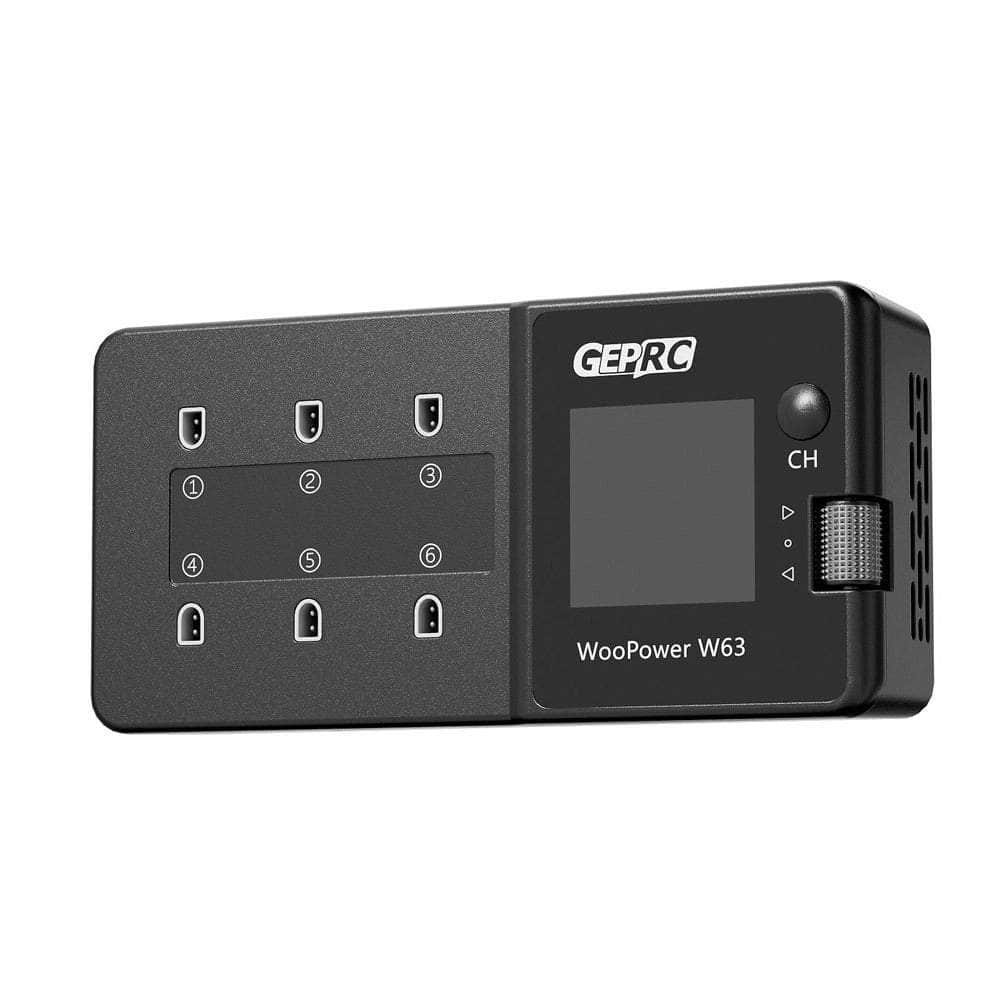  GEPRC WooPower W63 6-Port 1S Battery Charger、mySite、merchandisen