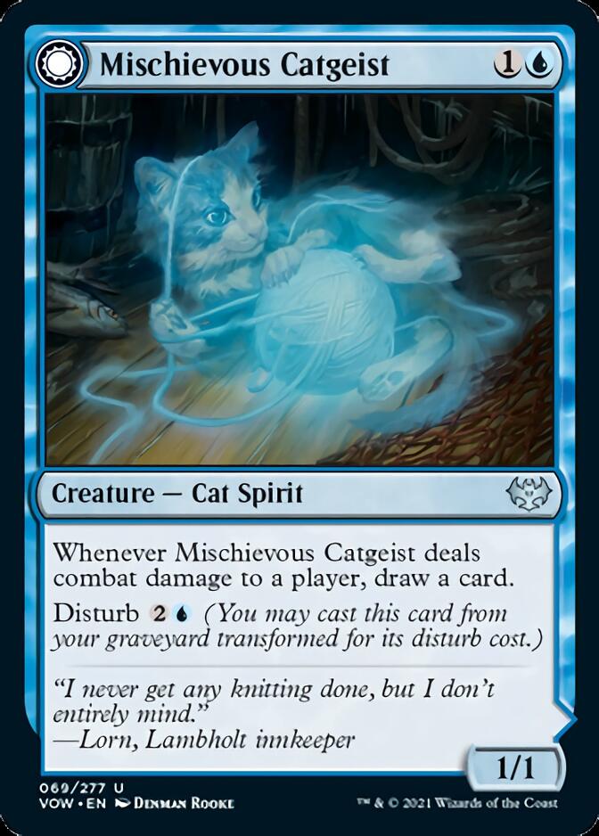 Mischievous Catgeist // Catlike Curiosity Innistrad: Crimson Vow、mySite、waistdrama