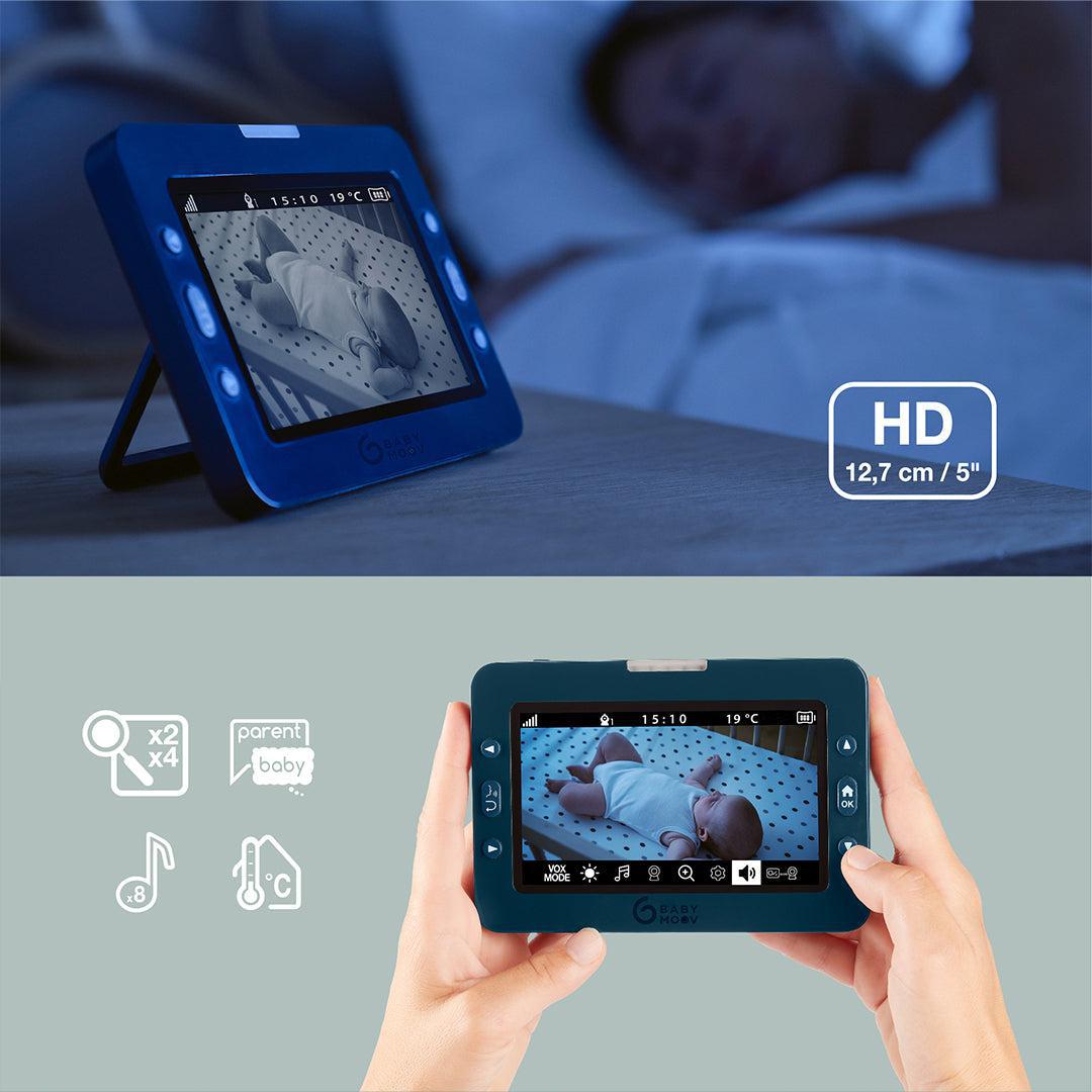  Babymoov YOO MASTER PLUS HD Motorised video babymonitor, screen 5 - Blue、mySite、merchandisen