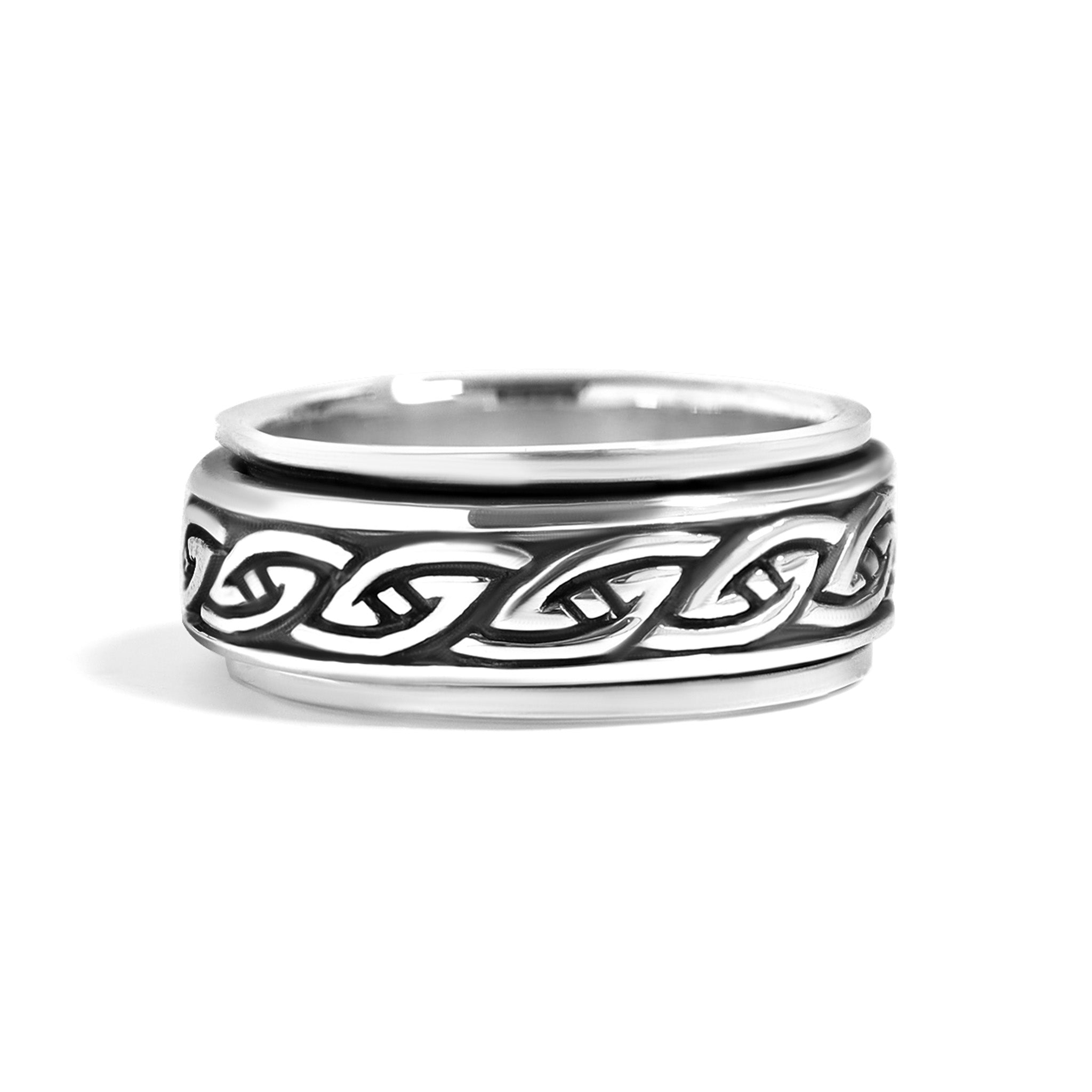 Sterling Silver Celtic Knot Spinner Ring / SSR0033、mySite、dreamappss