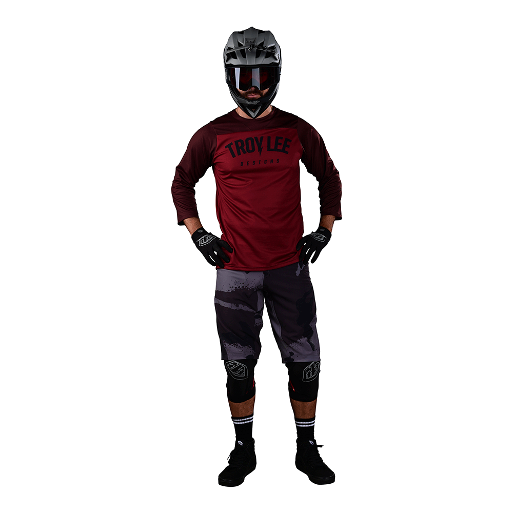 Ruckus 3/4 Jersey Camber Oxblood、mySite、dreamappss