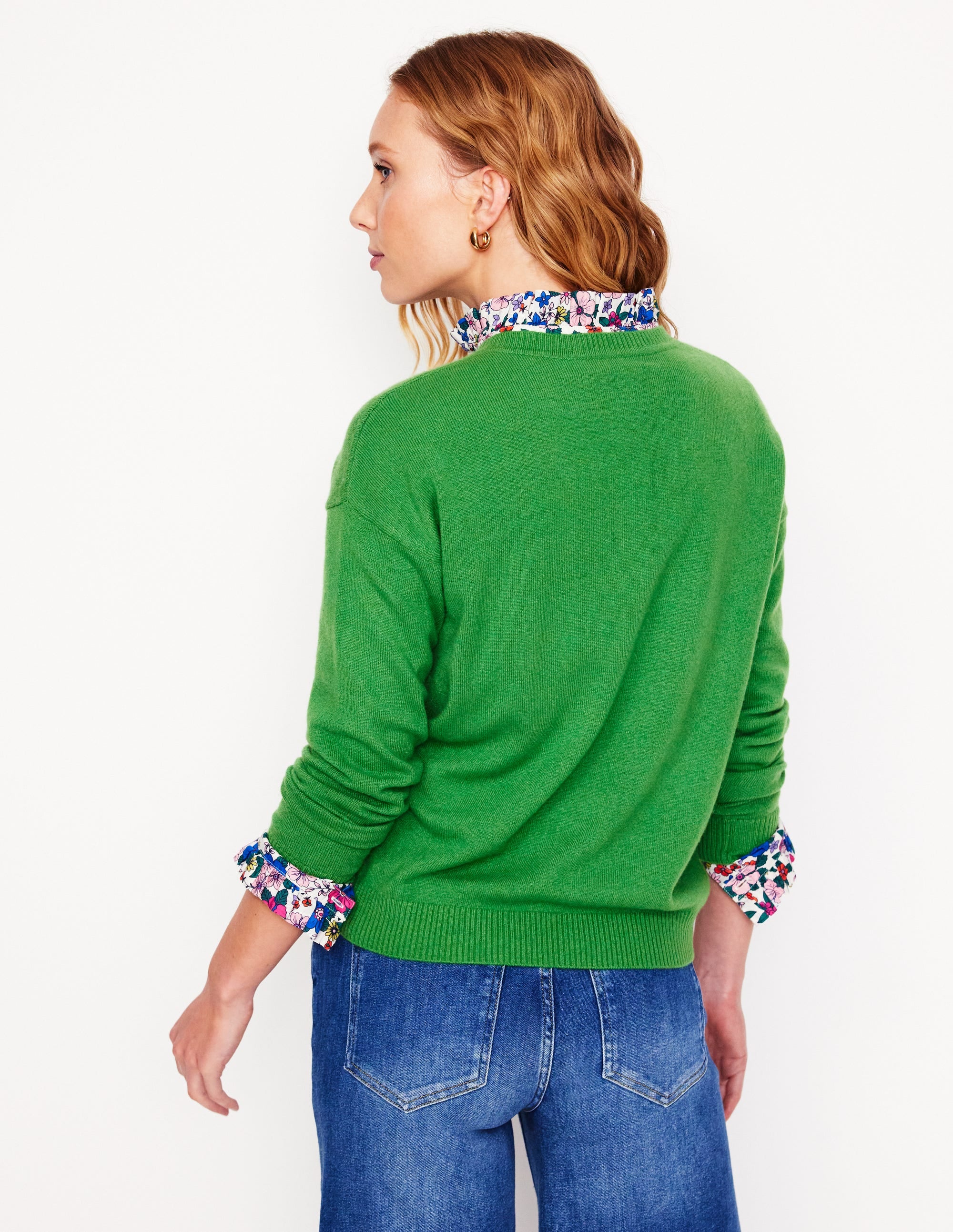  Lydia Cashmere Jumper-Paradise Green、mySite、ashleygrahame