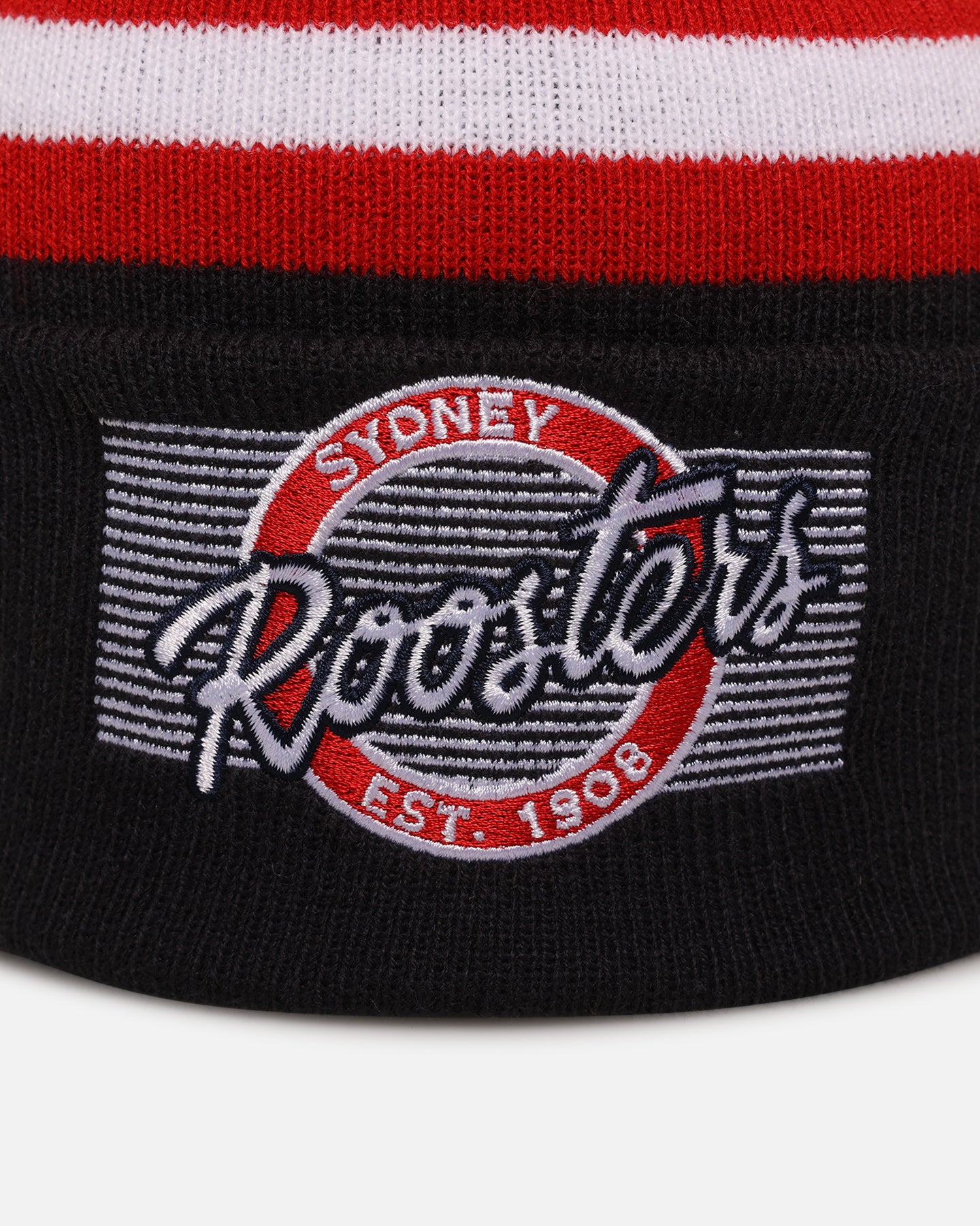 New Era Sydney Roosters 'NRL 2025 Collection' Knitted Badged Beanie Official Team Colour、mySite、zt4zffjzw