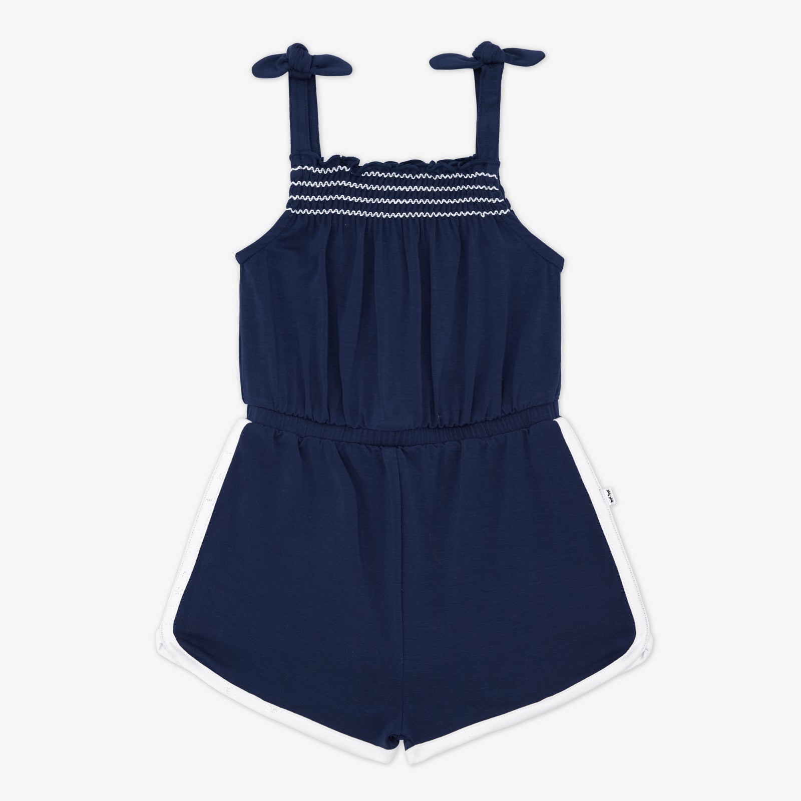 Classic Navy Smocked Romper、mySite、g9winljtr