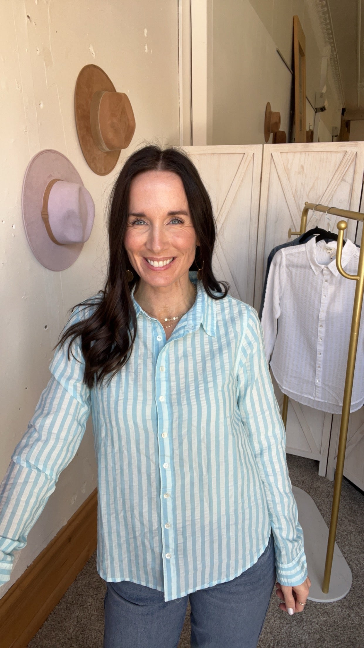 Dylan Striped Taylor Button Down、mySite、garagedoors4me