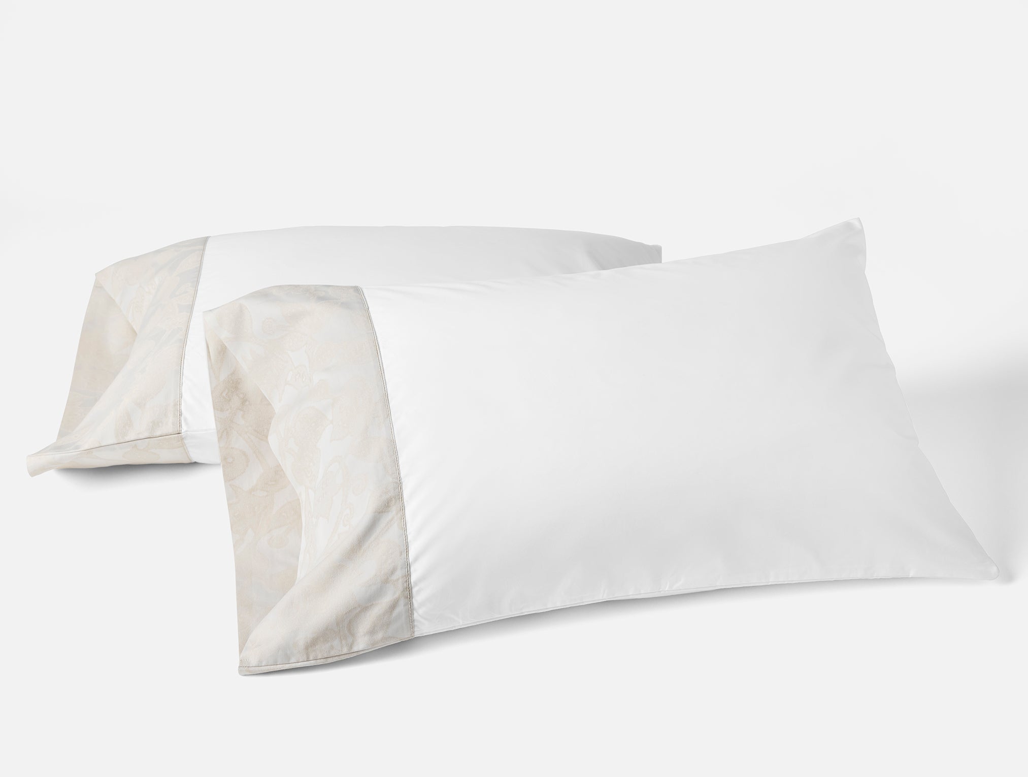  Heritage Organic Percale Jacquard Border Pillowcases、mySite、sugarbowlscore