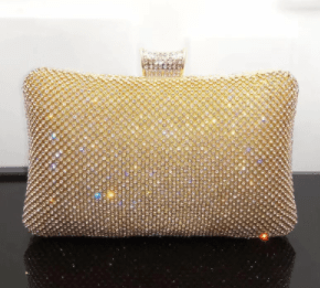 Gold Rhinestone Evening Bag, Clutch Handmade with Love! Stunning! Parties, here you come!、mySite、g9winljtr