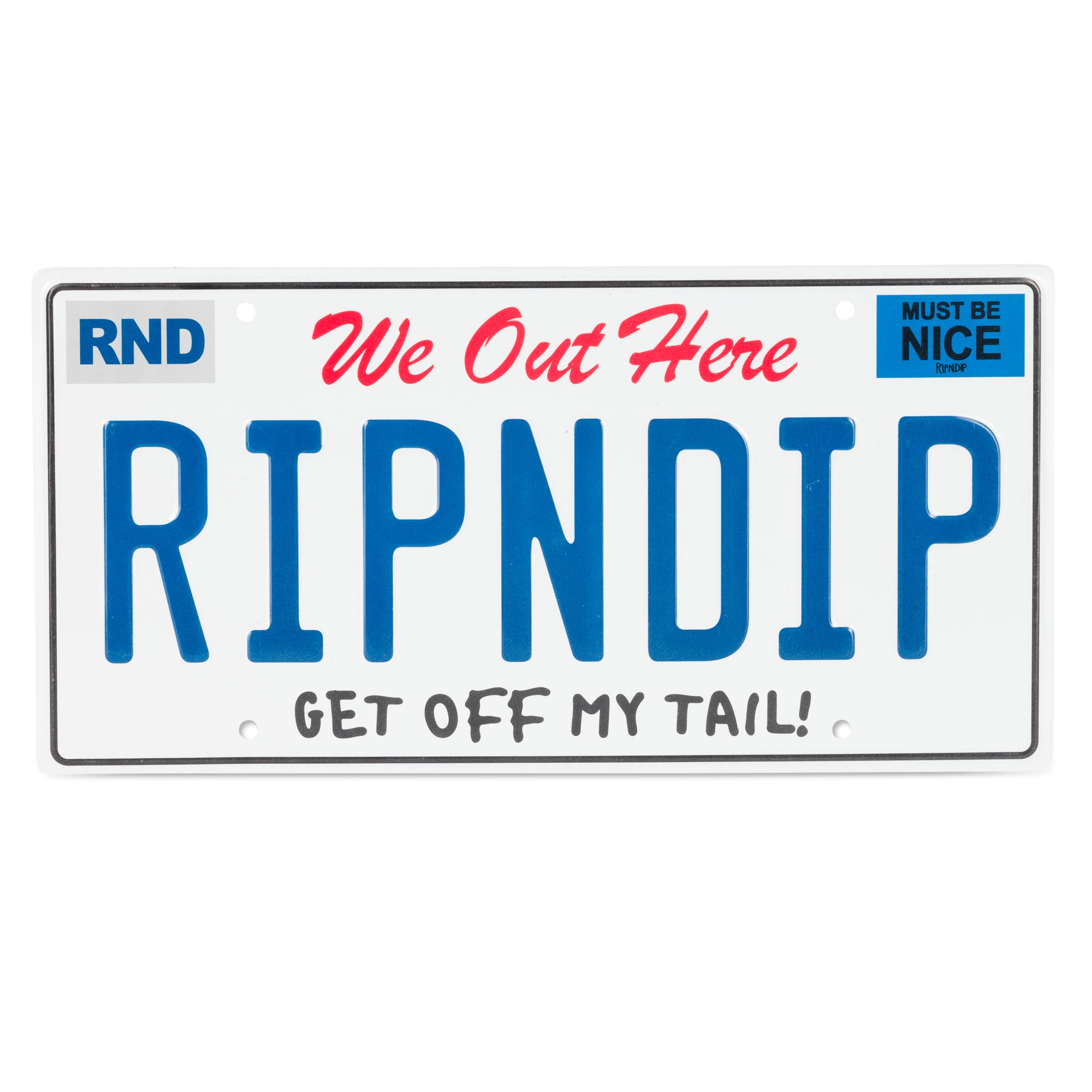  Ripndip License Plate (White)、mySite、merchandisen