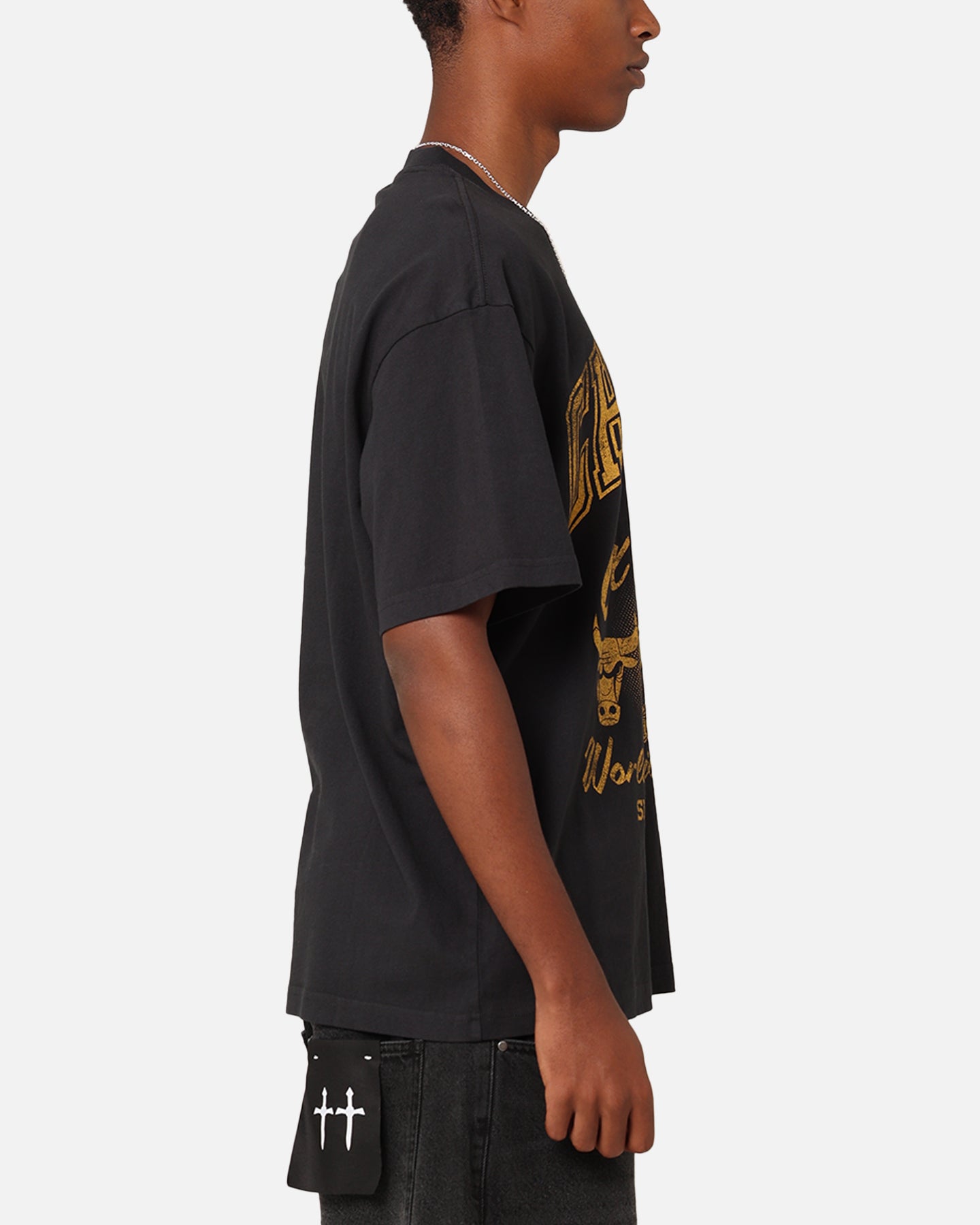 Mitchell & Ness Chicago Bulls Rings T-Shirt Faded Black、mySite、zt4zffjzw