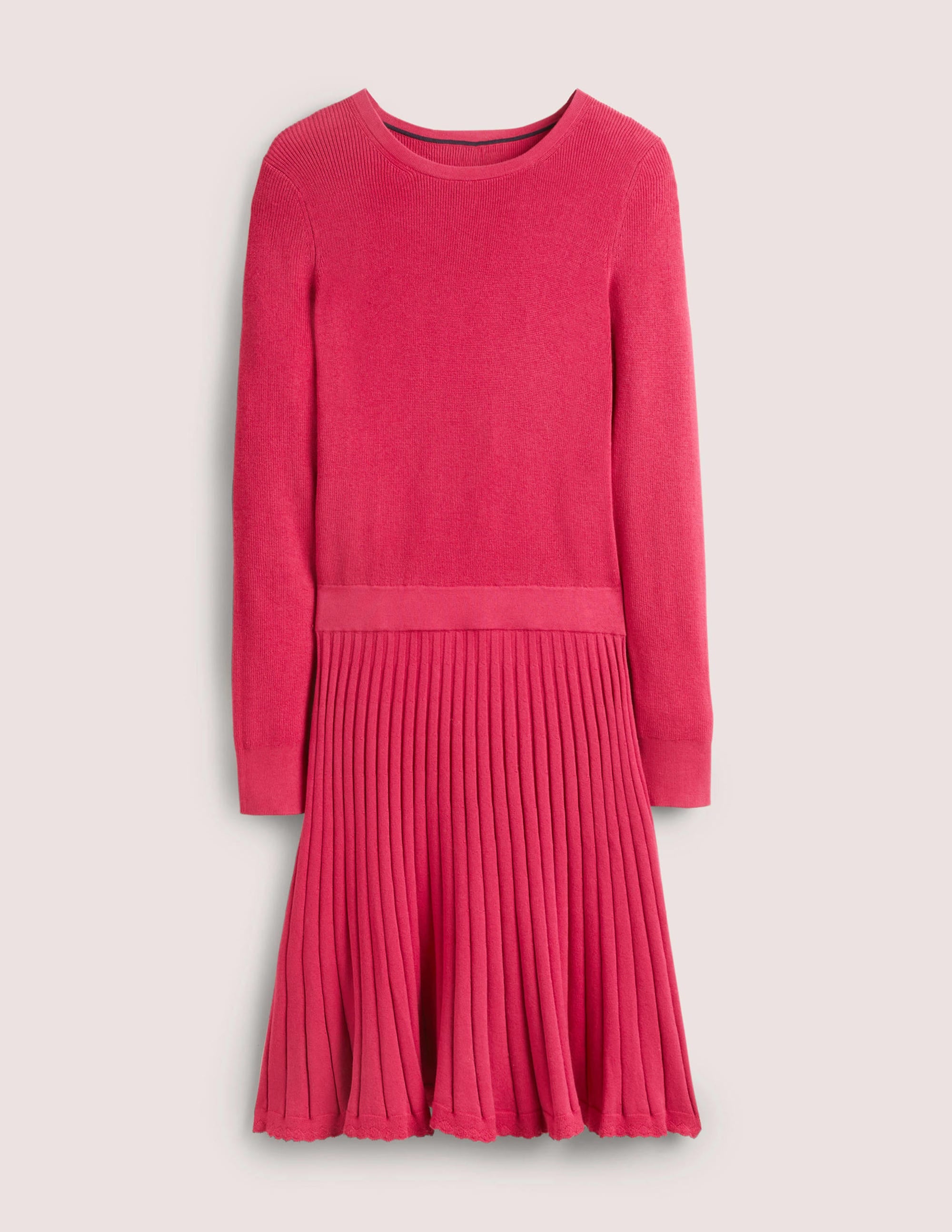  Pleated Knitted Mini Dress-Sweet Rose、mySite、ashleygrahame