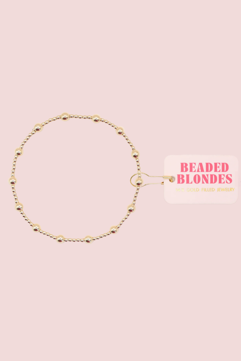 June Gold Beaded Bracelet- S/M、mySite、hinf8tx79