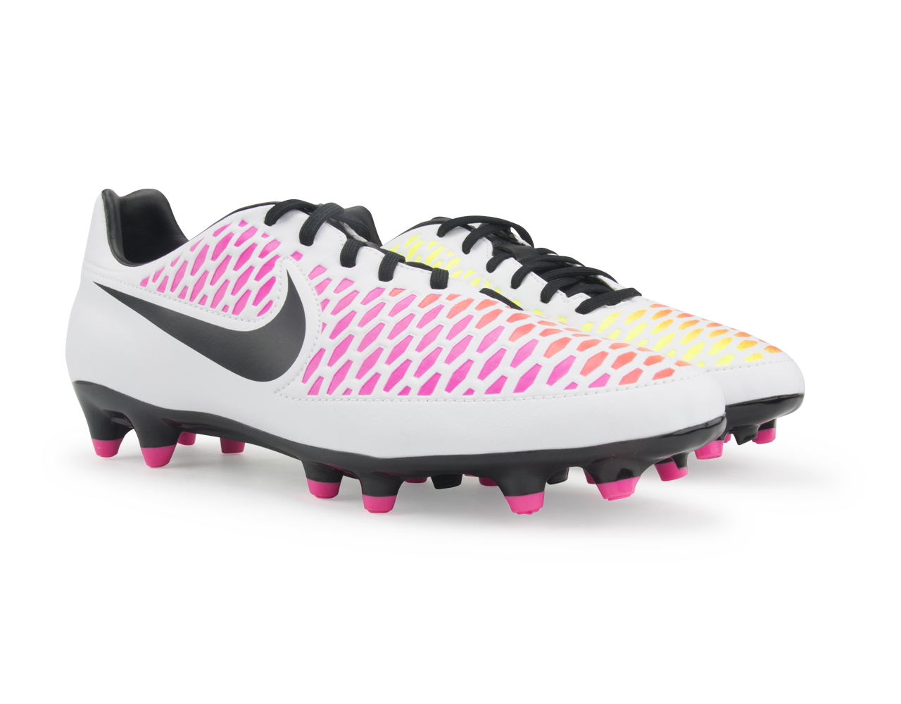 Nike Men's Magista Onda FG White/Black/Pink Blast、mySite、bottomscart
