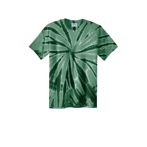 Port & Company Youth Tie-Dye Tee - Forest Green、mySite、noshort