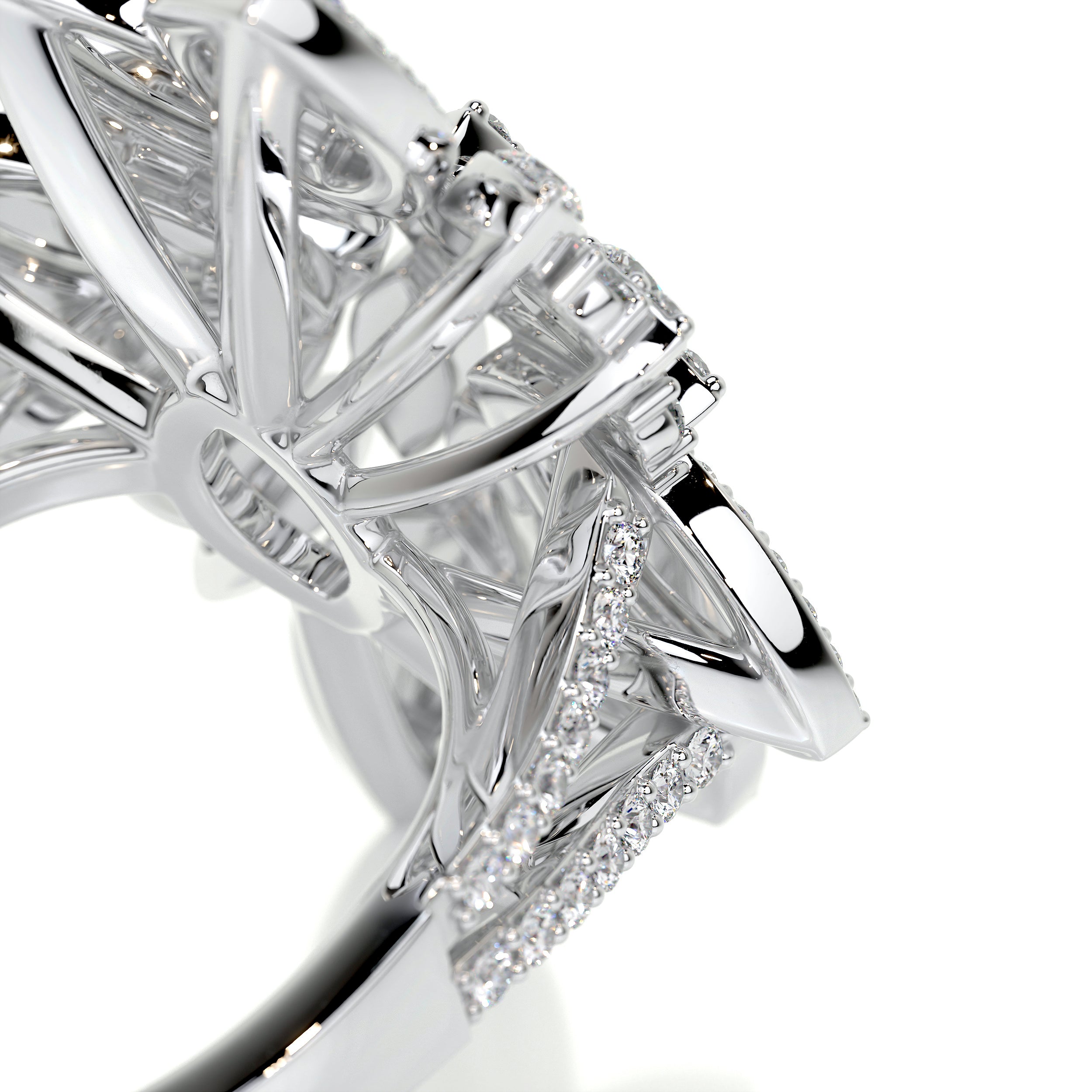 Ivory Fashion Diamond Ring (1.5 Carat) -18K White Gold (RTS)、mySite、hinf8tx79