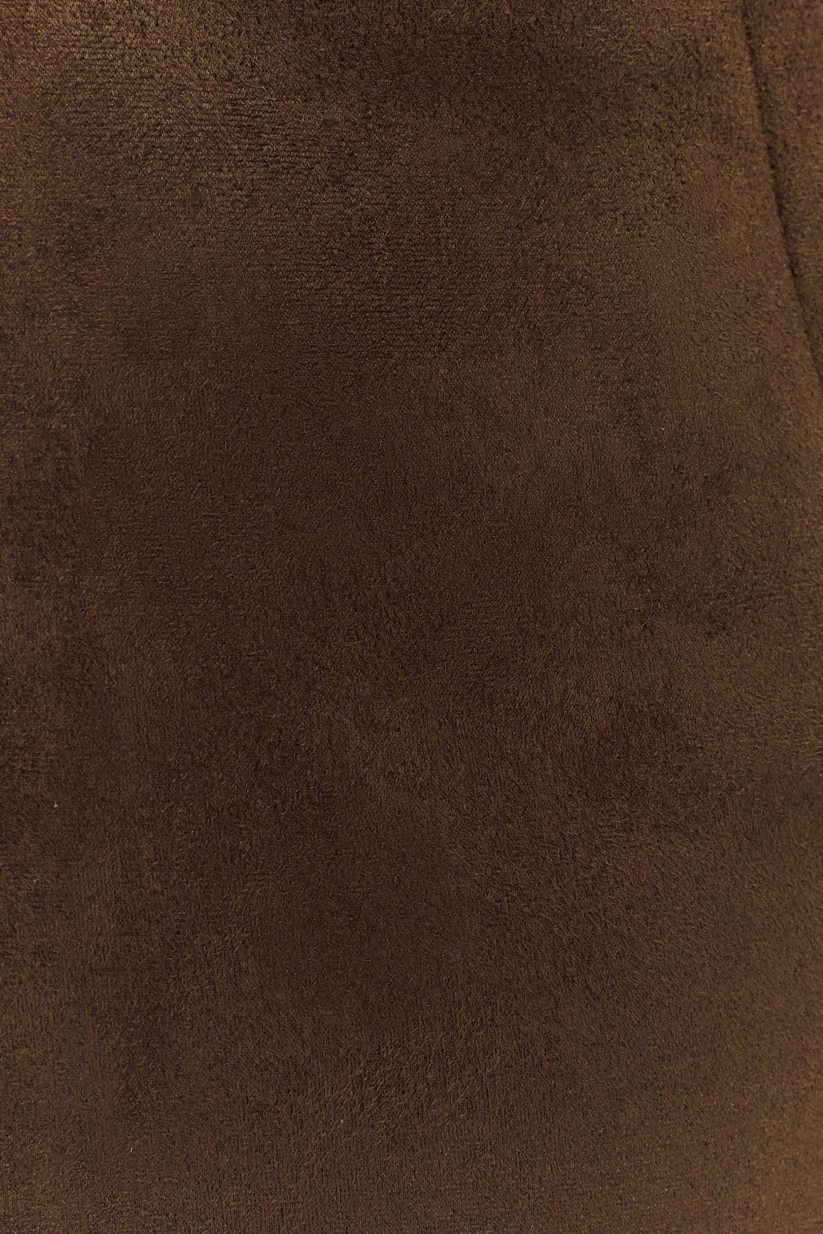 Hayes Faux Suede Midi Skirt - Chocolate、mySite、solidvoid