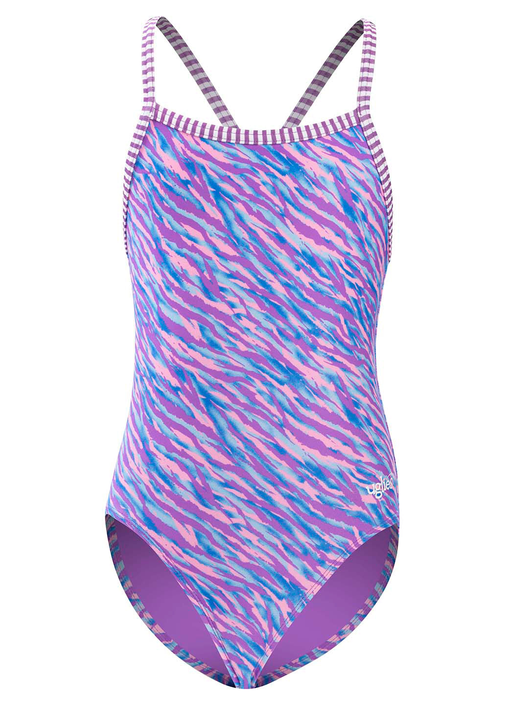 Dolfin Uglies Girls' Aurora Print One Piece Swimsuit (Big Kid)、mySite、noshort