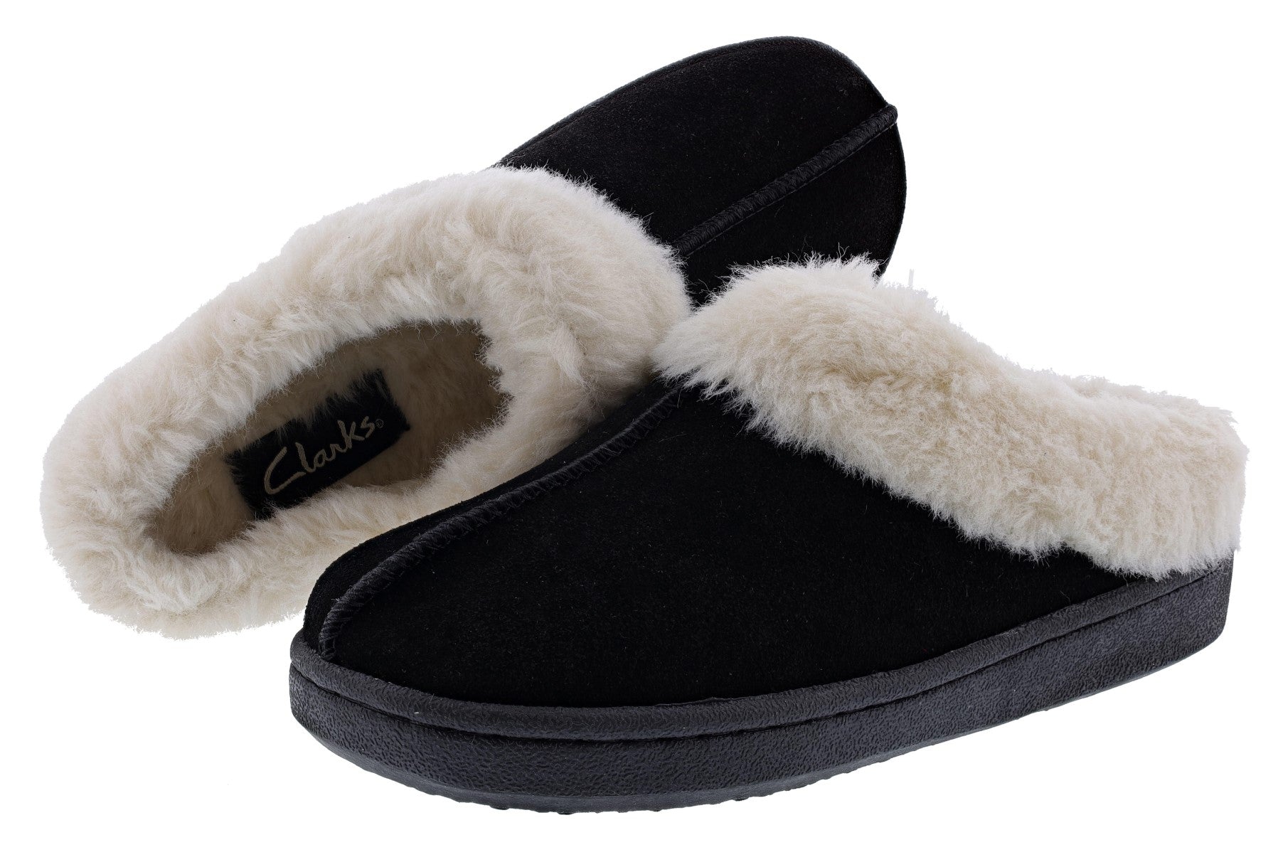 Clarks Women's JMS0587 Suede Indoor & Outdoor House Slippers、mySite、dreamappss