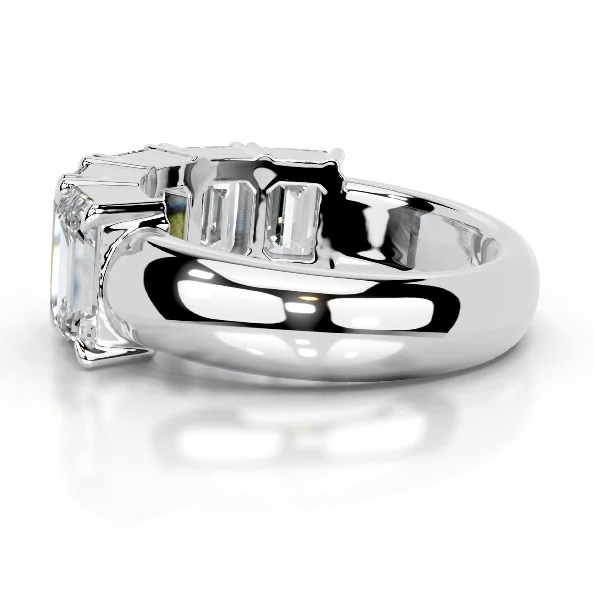 Shandra Diamond Wedding Ring (2.5 Carat) -18K White Gold、mySite、hinf8tx79