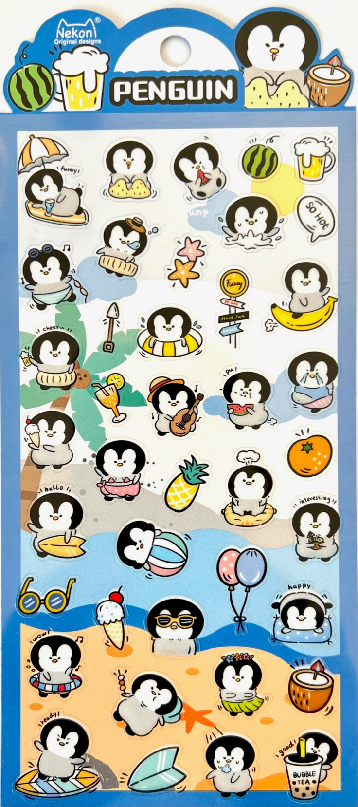  Penguin Beach Party Stickers、mySite、ghnorth