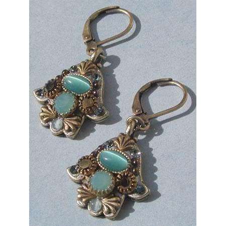 Michal Golan Cat’s Eye Oval Hamsa Earrings、mySite、topwebapps