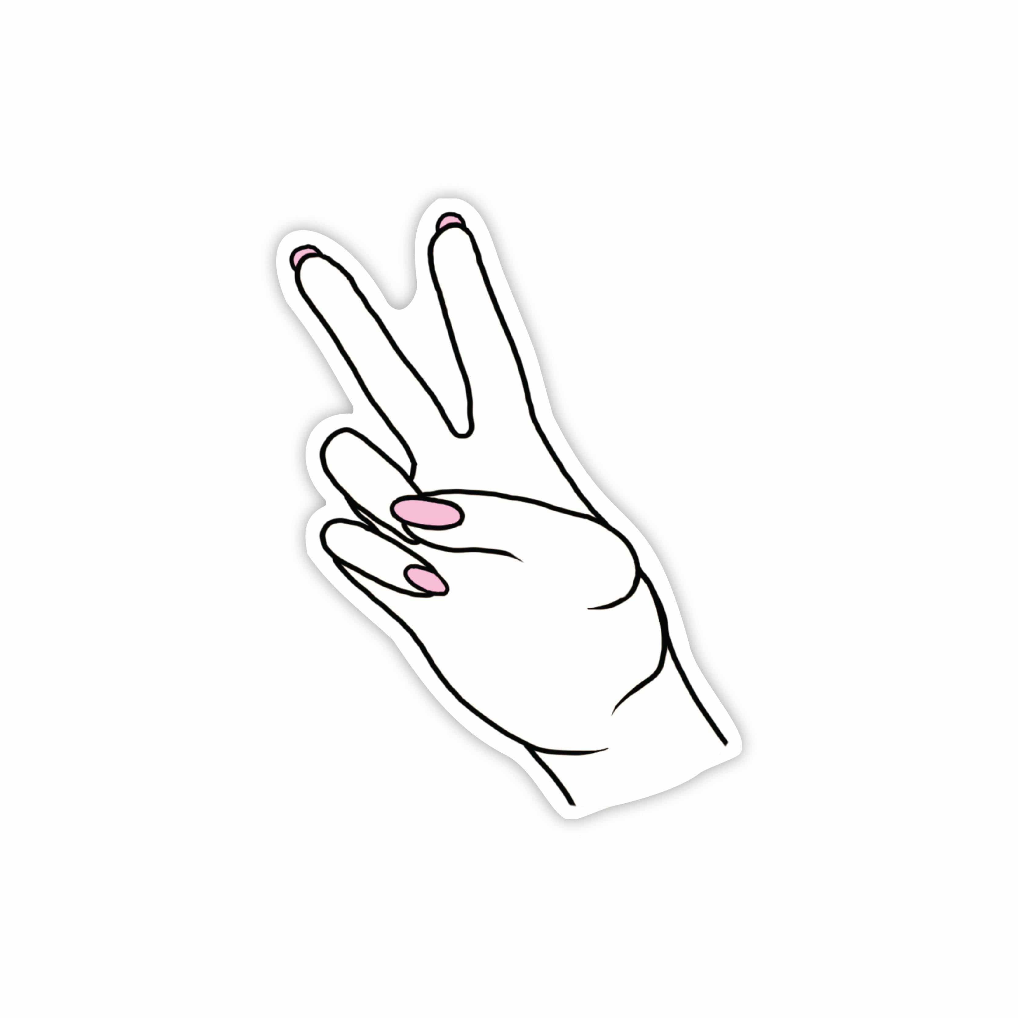  Peace sign pink、mySite、elrpsem3k