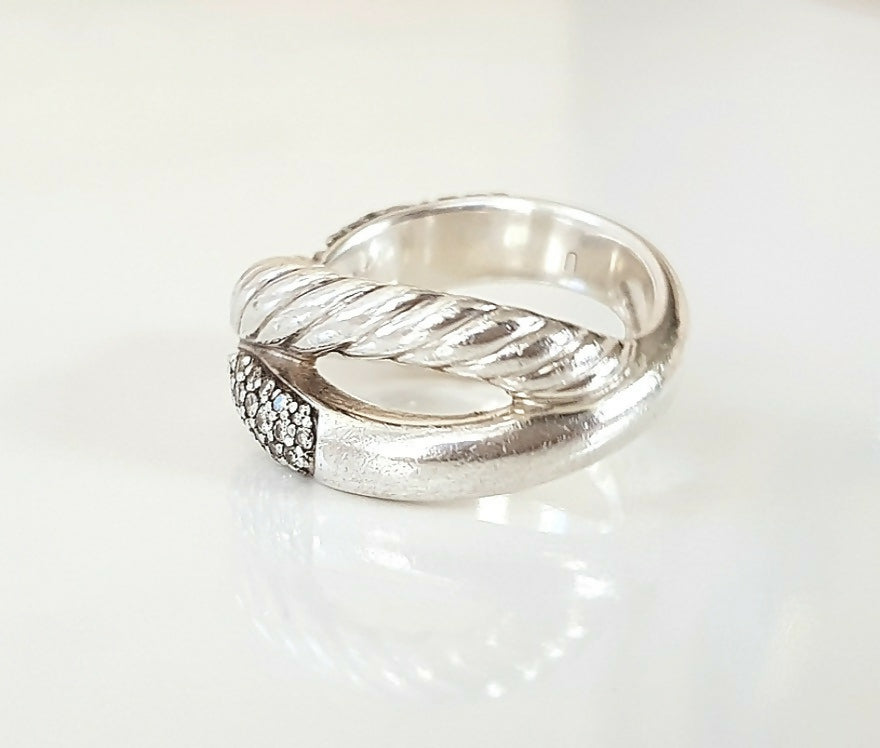 David Yurman Crossover X Diamond Ring、mySite、hinf8tx79