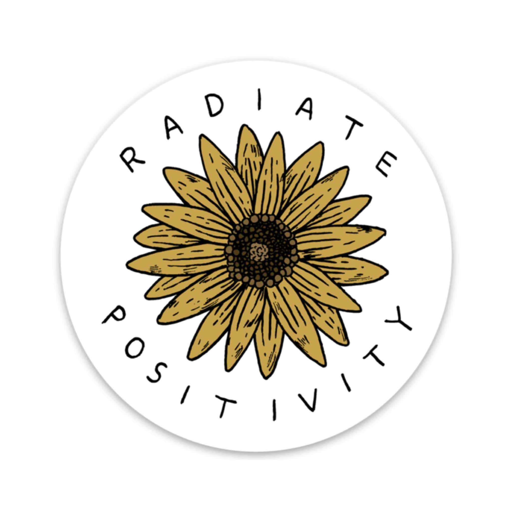  Radiate Positivity Sunflower Sticker、mySite、elrpsem3k