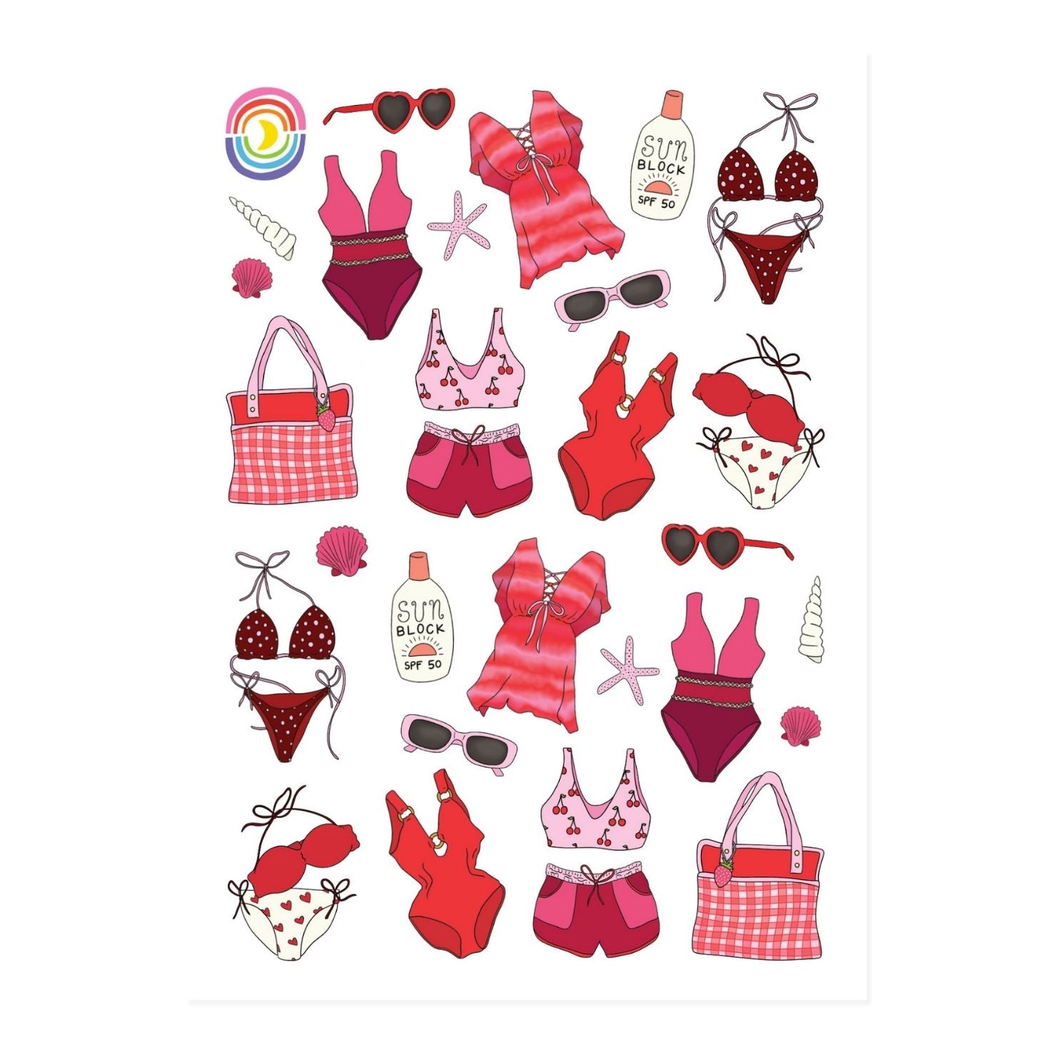  Cherry Reef Sticker Sheet、mySite、ghnorth