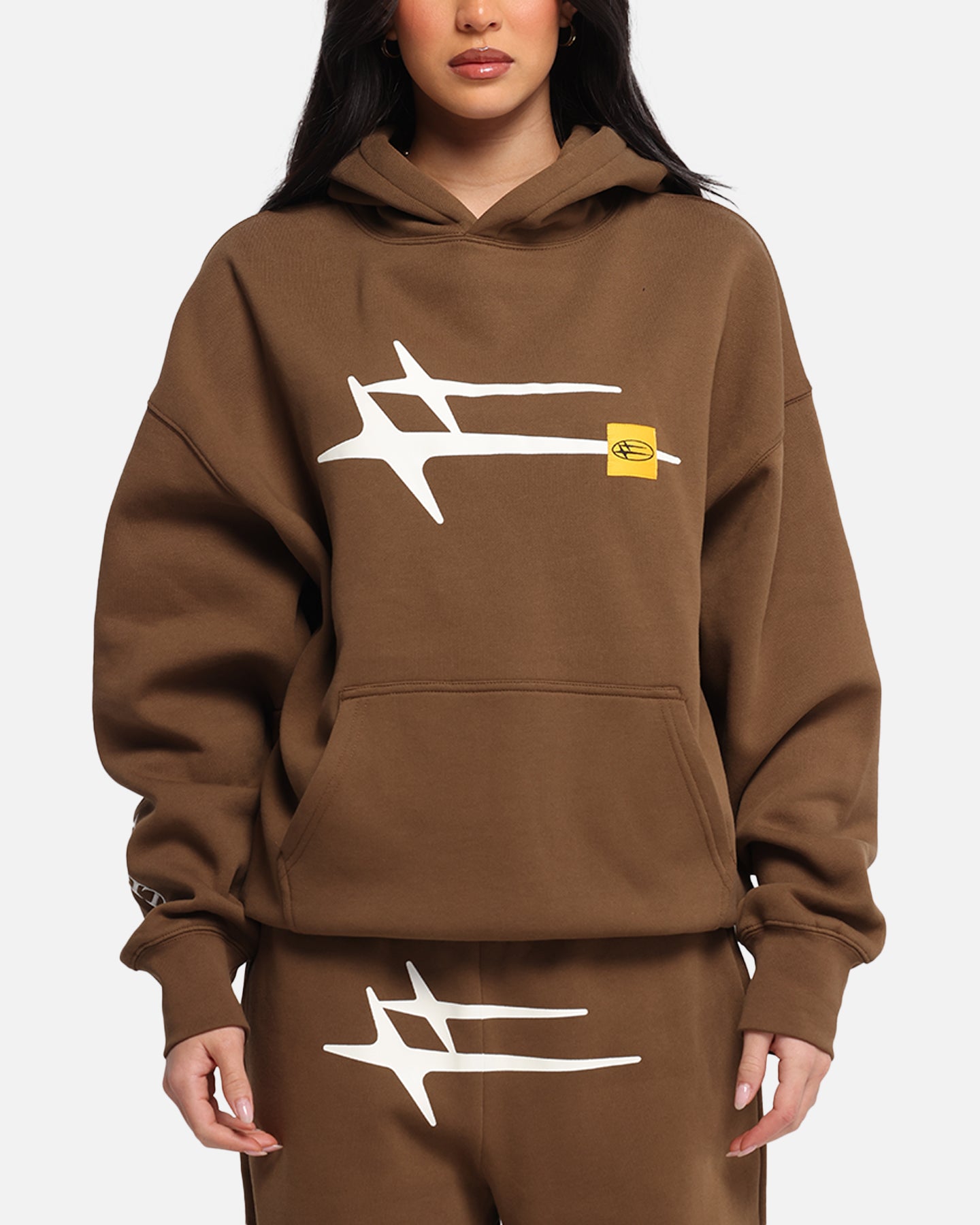 Loiter Hybrid Premium Hoodie Brown、mySite、zt4zffjzw