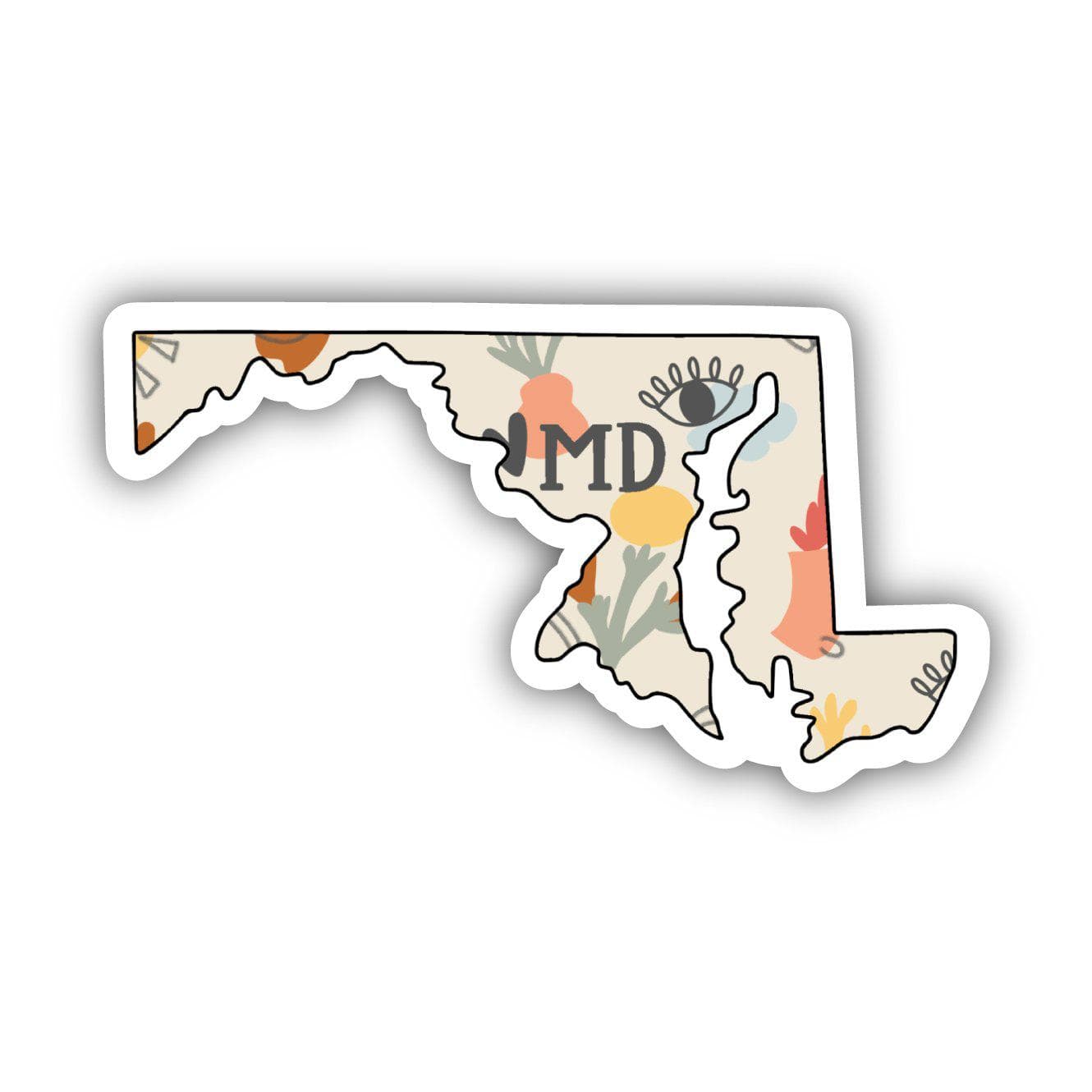  Maryland Abstract Pattern Sticker、mySite、elrpsem3k
