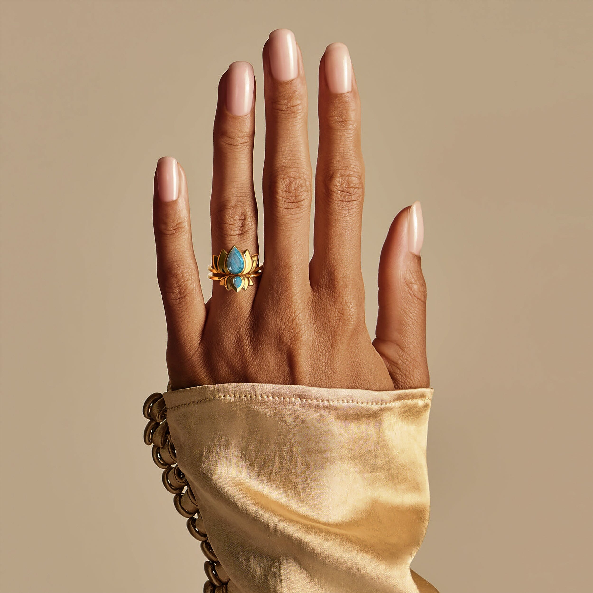 Labradorite Rings - Sacred Lotus Resilience Set、mySite、hinf8tx79