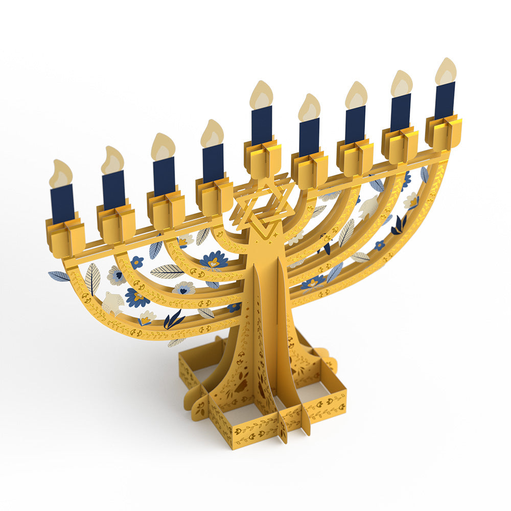 Elegant Interactive Menorah Giant Pop-Up Gift、mySite、solidvoid