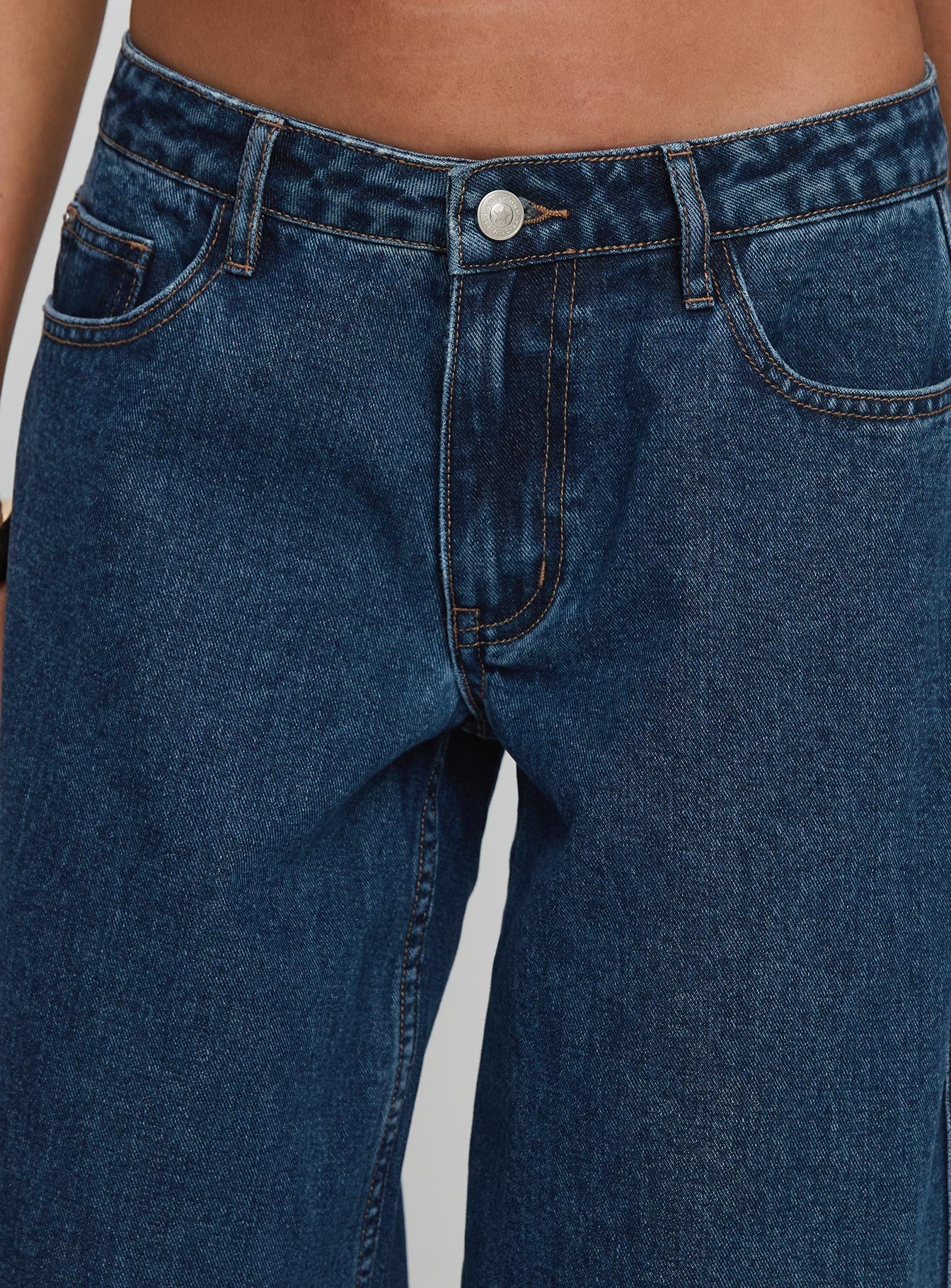 Ramos Low Rise Denim Jeans Dark Blue Wash、mySite、solidvoid