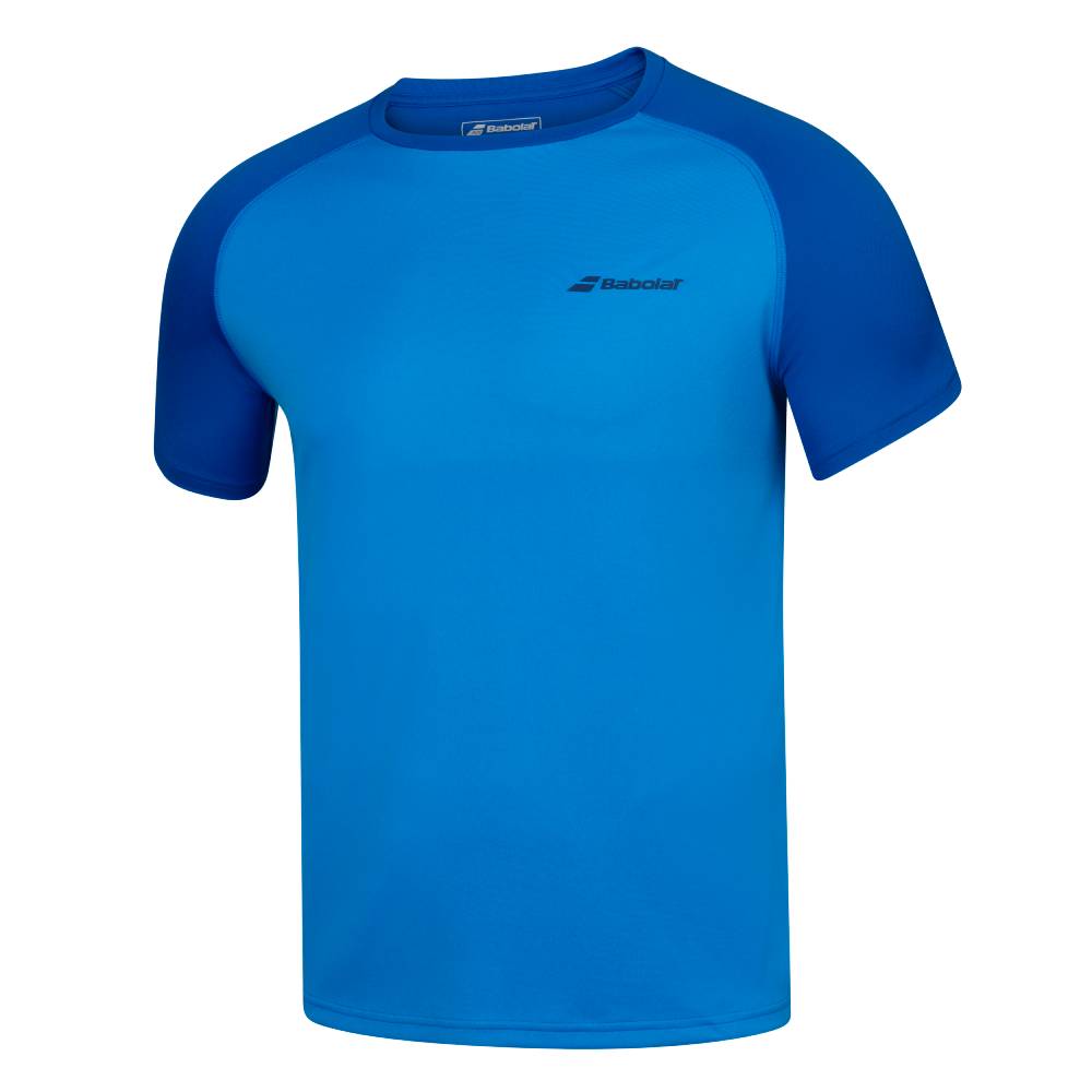 Babolat Men's Play Crew Neck Top (Blue)