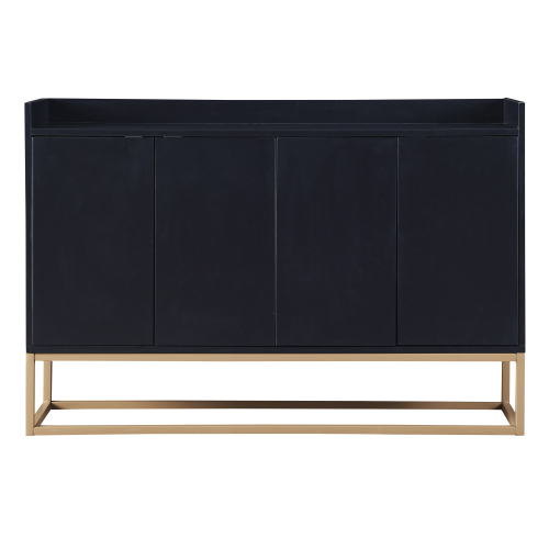 TREXM Modern Sideboard Elegant Buffet Cabinet with Large Storage Space for Dining Room, Entryway (Navy)、、casual