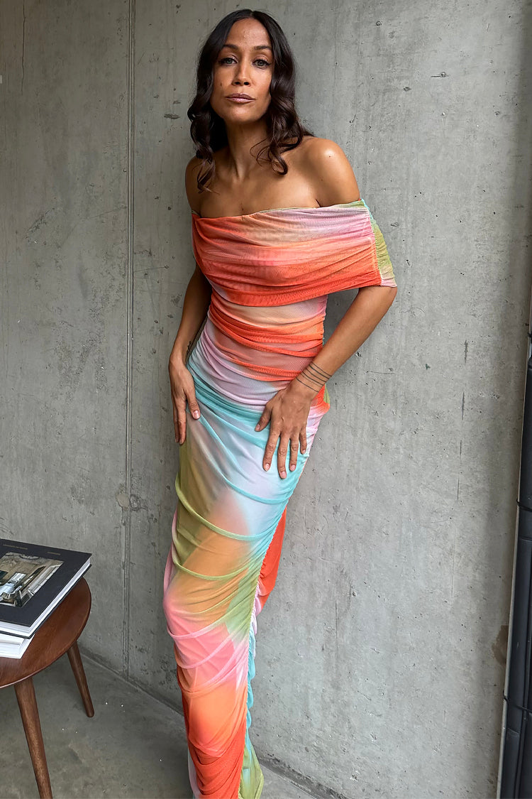 Summer Ombre Mesh Dress、mySite、solidvoid