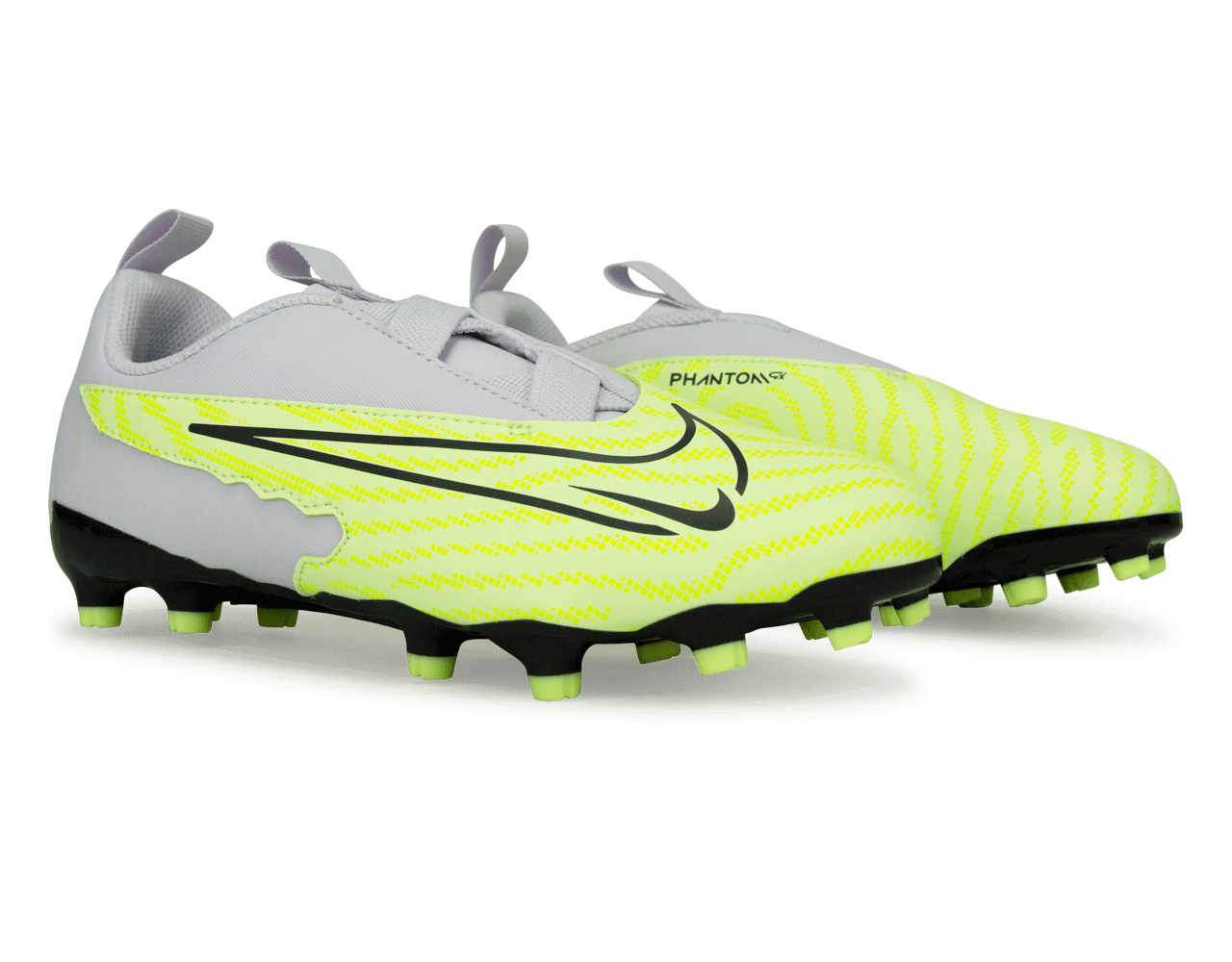 Nike Kids Phantom GX Academy FG/MG Volt/Grape、mySite、noshort