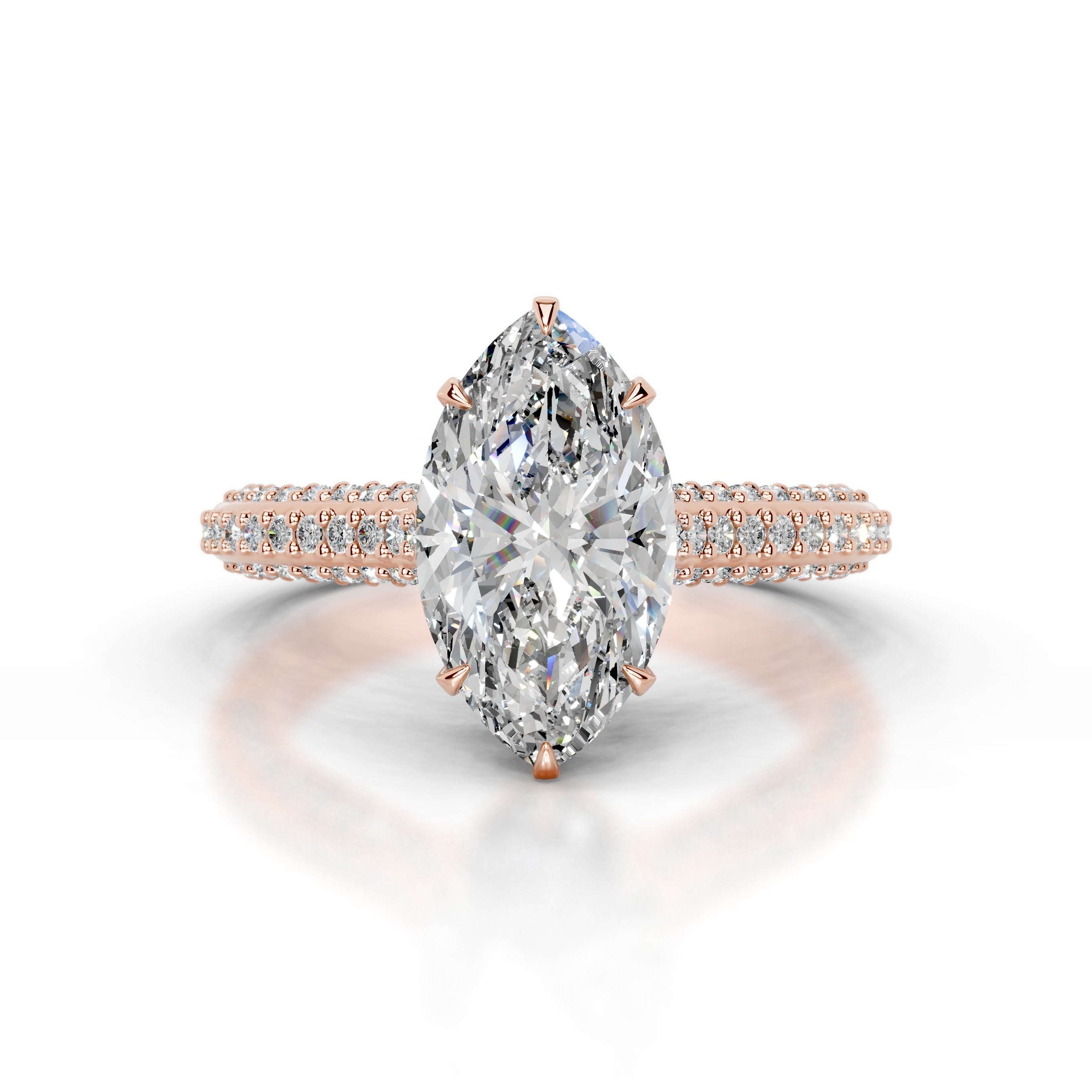 Joana Diamond Engagement Ring - 14K Rose Gold、mySite、hinf8tx79