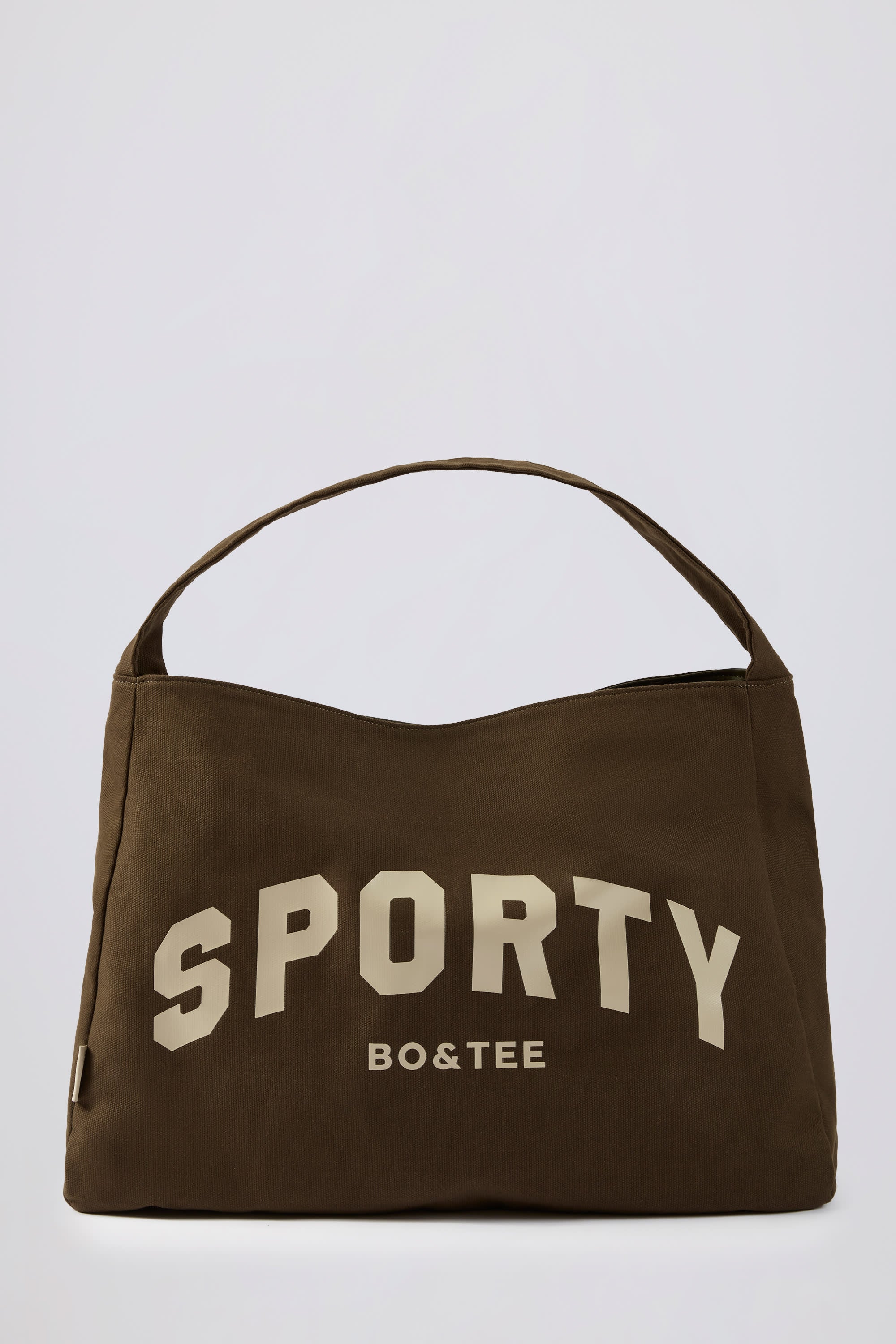 Sporty Oversized Tote Bag in Espresso、mySite、solidvoid