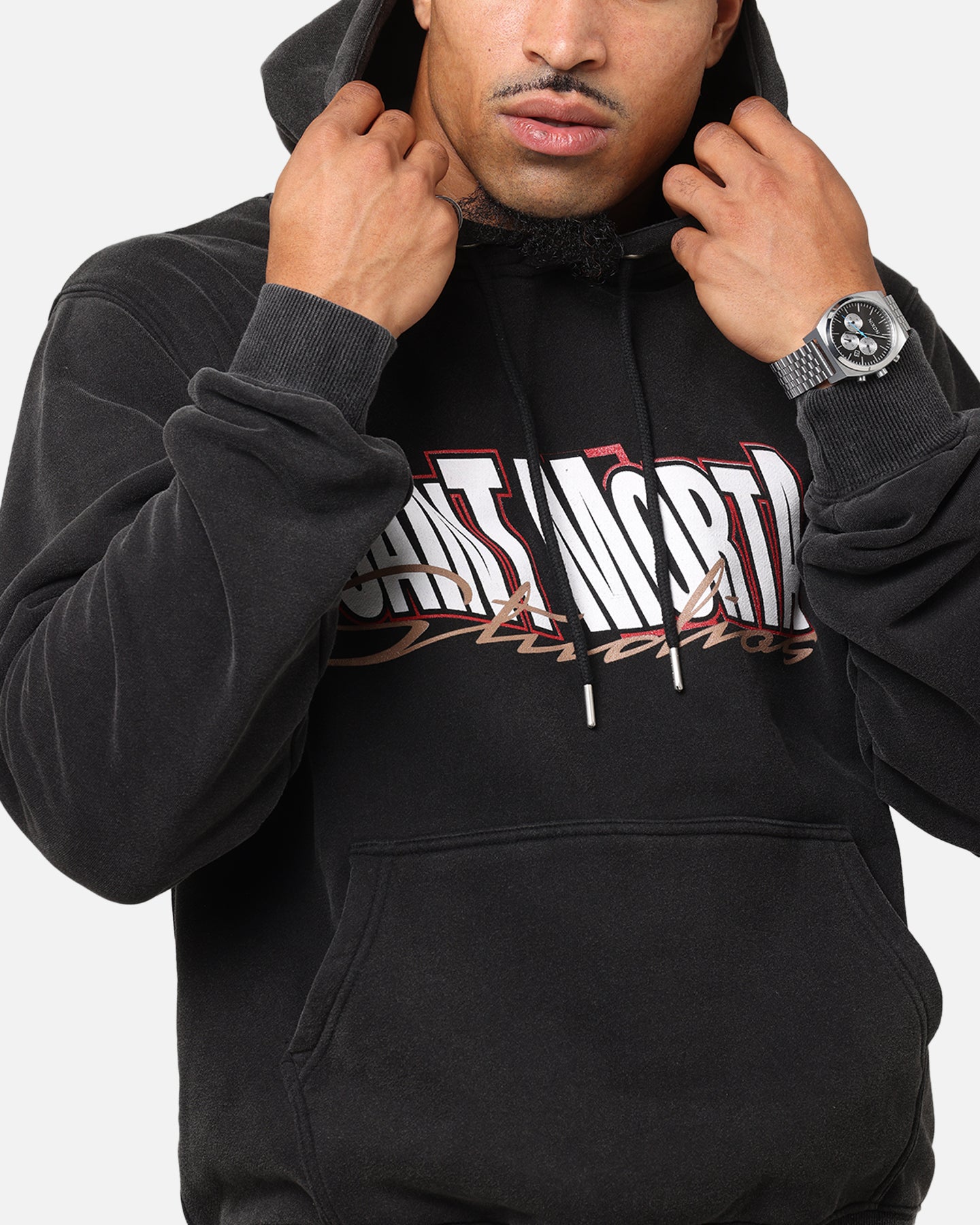 Saint Morta Studios Boxy Hoodie Vintage Black、mySite、zt4zffjzw