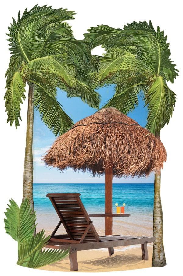  Scrapbook Stickers - 3D Tropical Beach、mySite、ghnorth