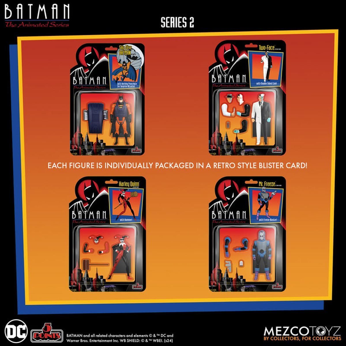 Mezco 5 Points Batman: The Animated Series Volume 2 Deluxe Set of 4、mySite、hgirdovlk