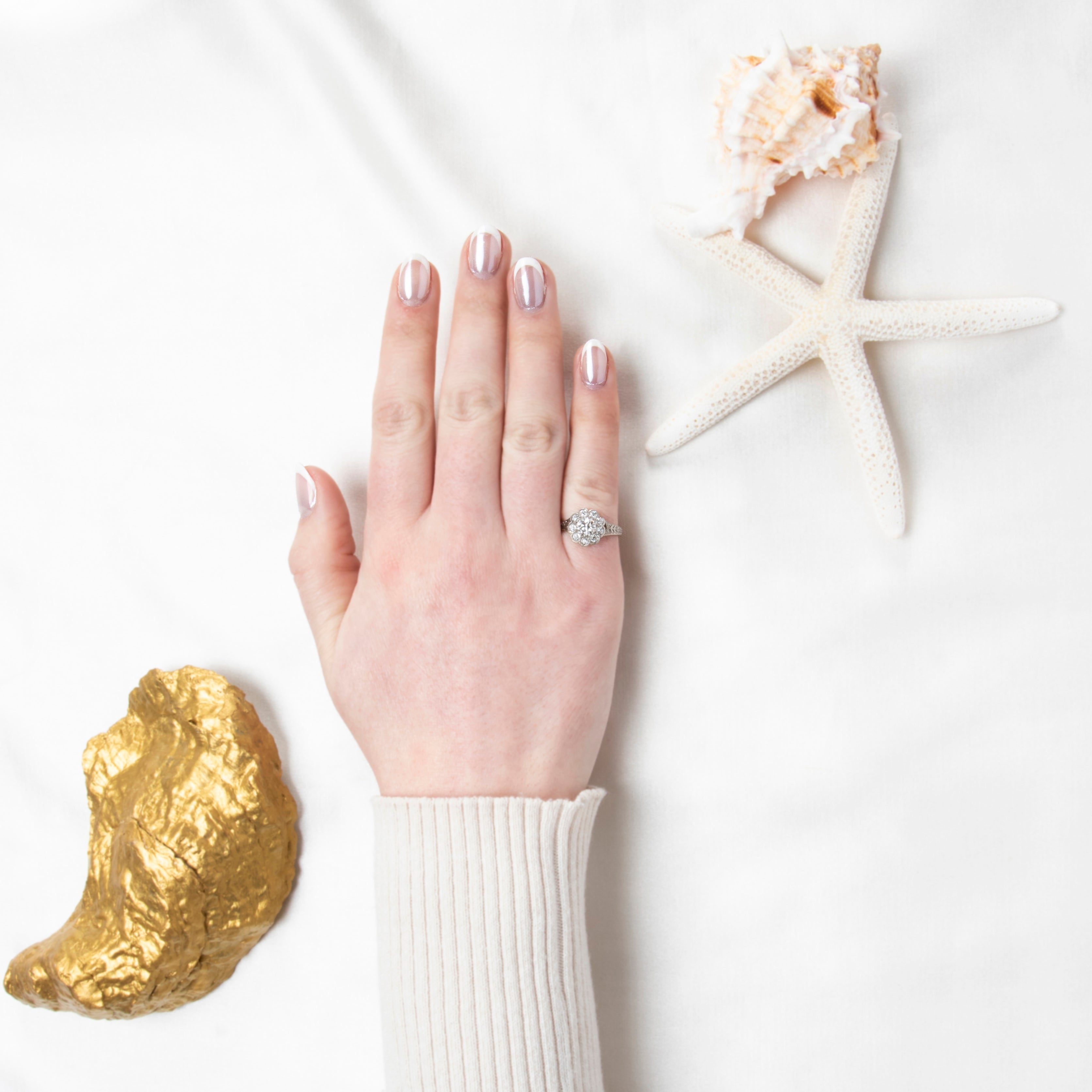 Antique Platinum .778cttw Diamond Edwardian Ring 5.5、mySite、hinf8tx79