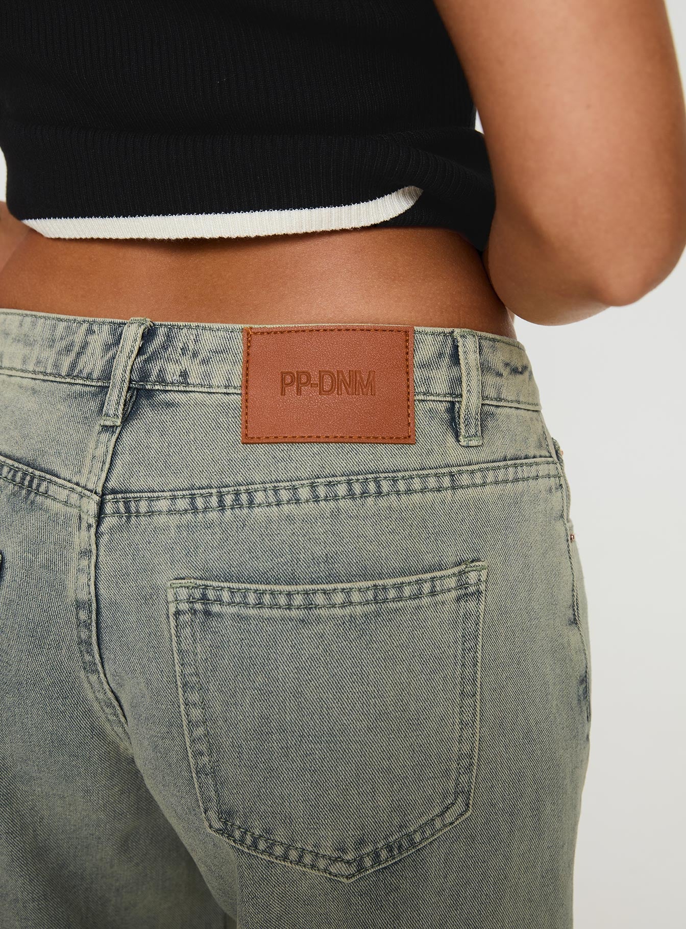 Jaycee Low Rise Wide Leg Jeans Antique Wash、mySite、solidvoid