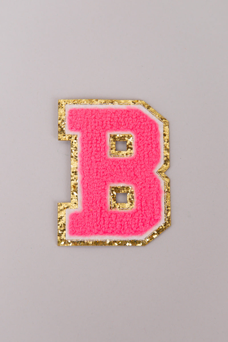 Chenille Adhesive Letter Patches- Hot Pink 5.5cm、mySite、hinf8tx79
