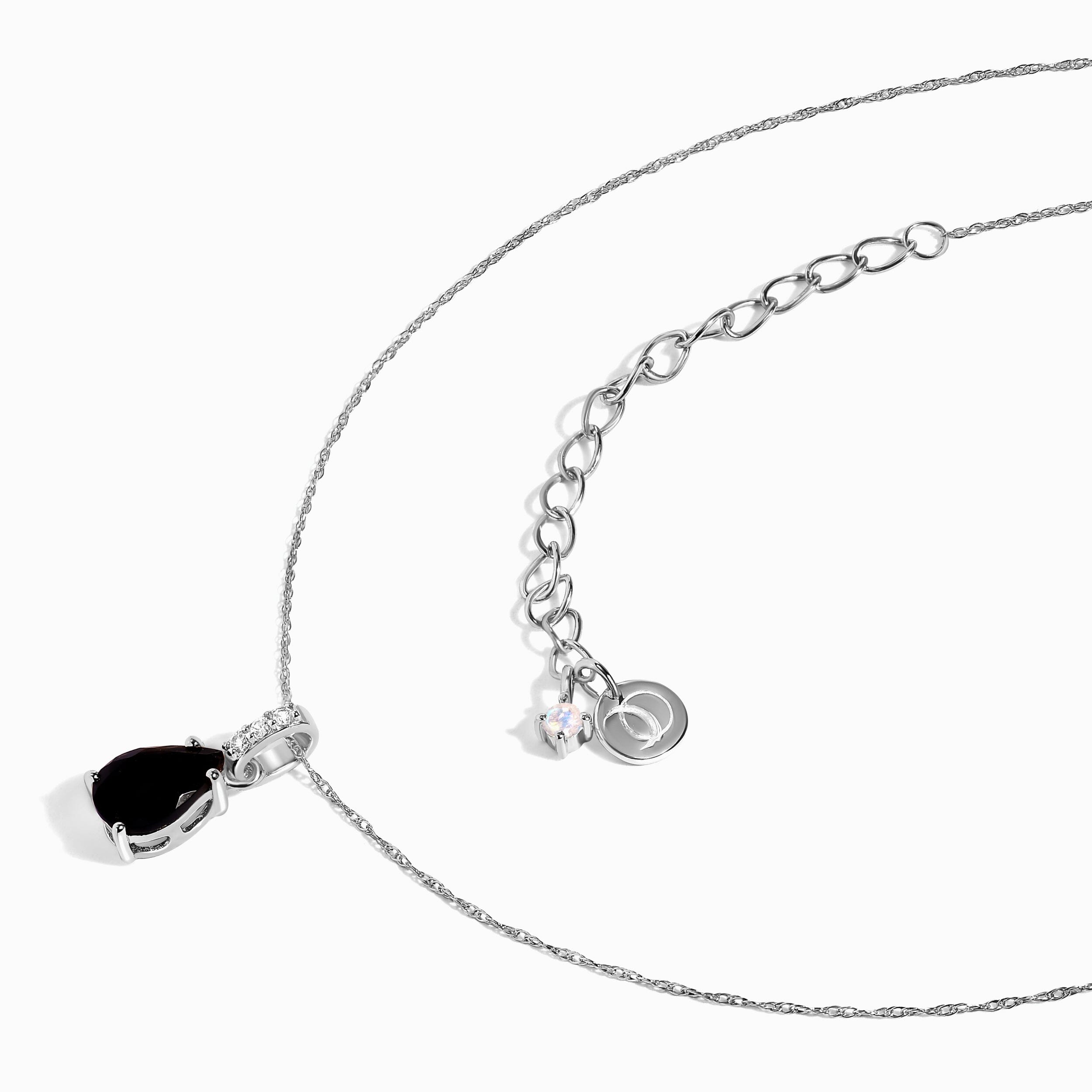 Black Onyx Diamond Necklace Sway - December Birthstone、mySite、hinf8tx79