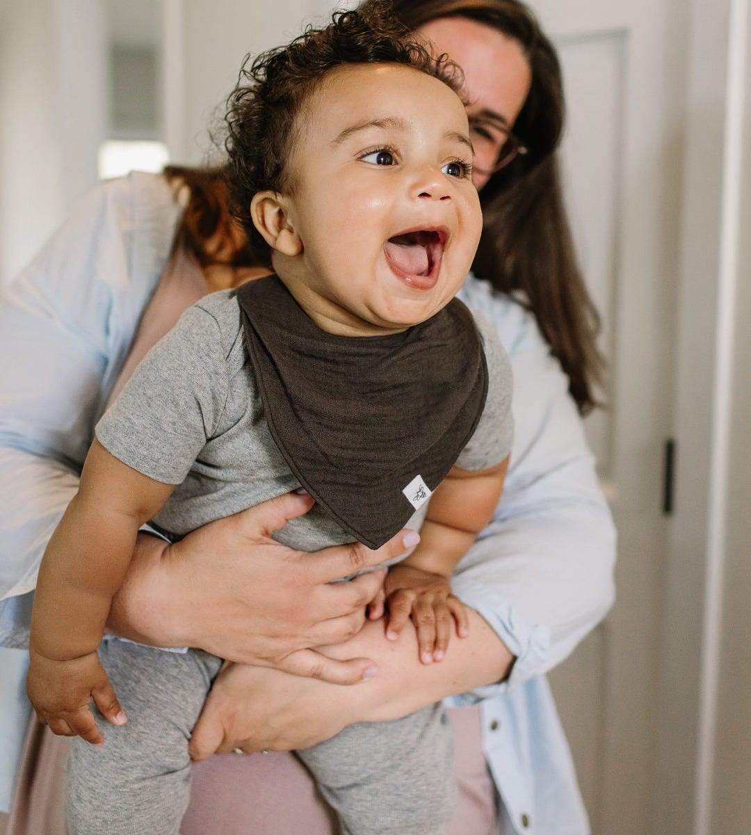 Organic Cotton Baby Bandana Bibs - Sea Foam Blue、mySite、g9winljtr