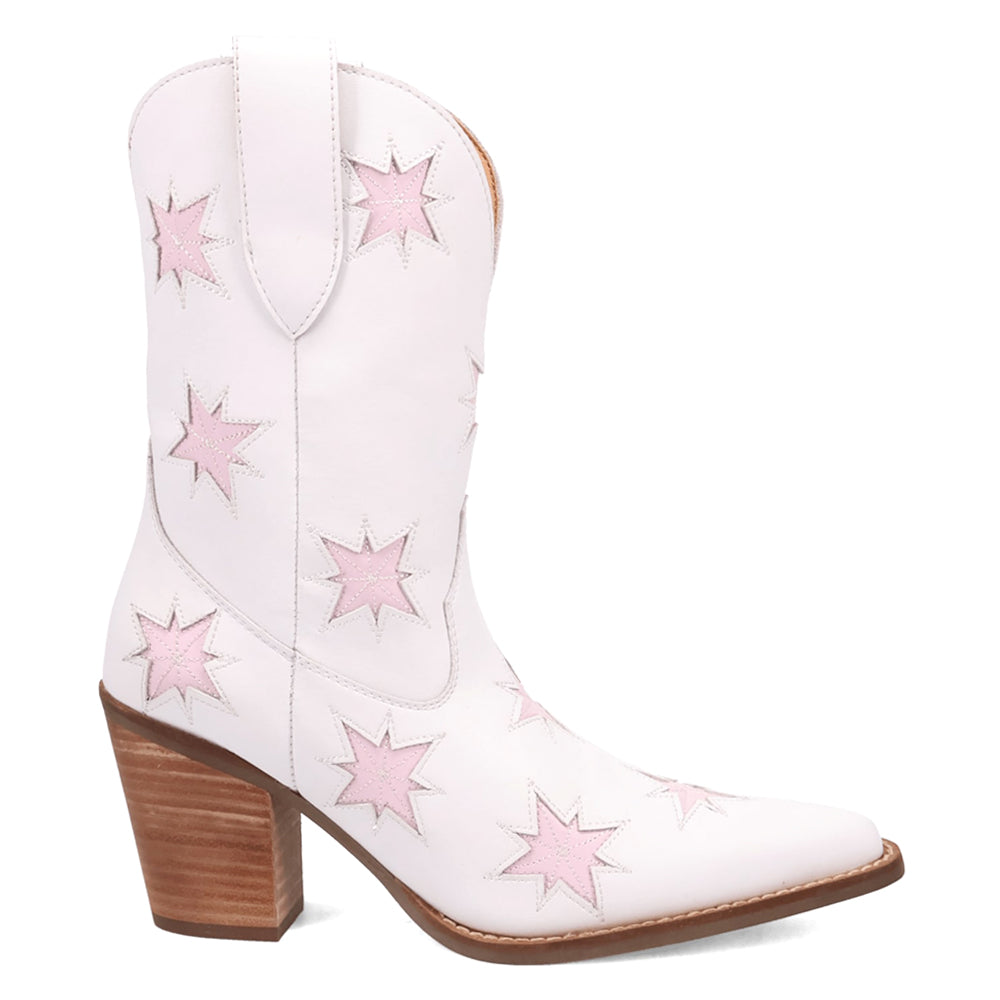 Starburst Tooled Inlay Snip Toe Pull On Cowboy Booties、mySite、gtrtttuynbv