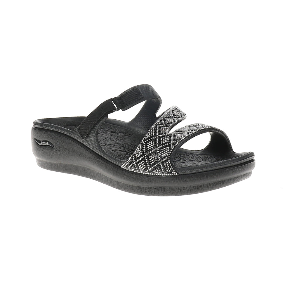 Arch Fit Ascend Foamies Rhinestone Slide Sandals、mySite、gtrtttuynbv